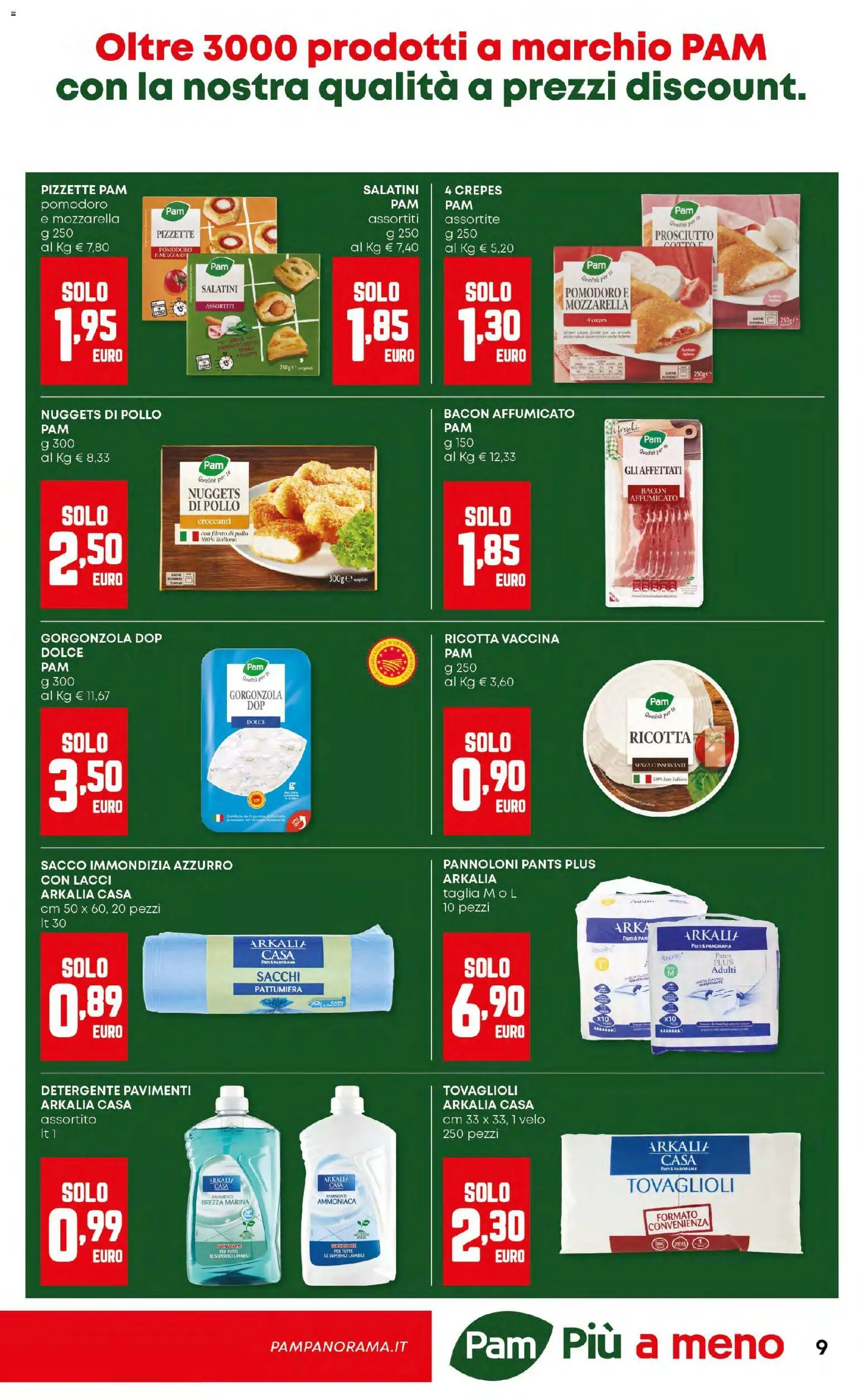 Volantino Panorama del 02.01.2026 | Pagina: 9 | Prodotti: Nuggets, Mozzarella, Ricotta, Gorgonzola