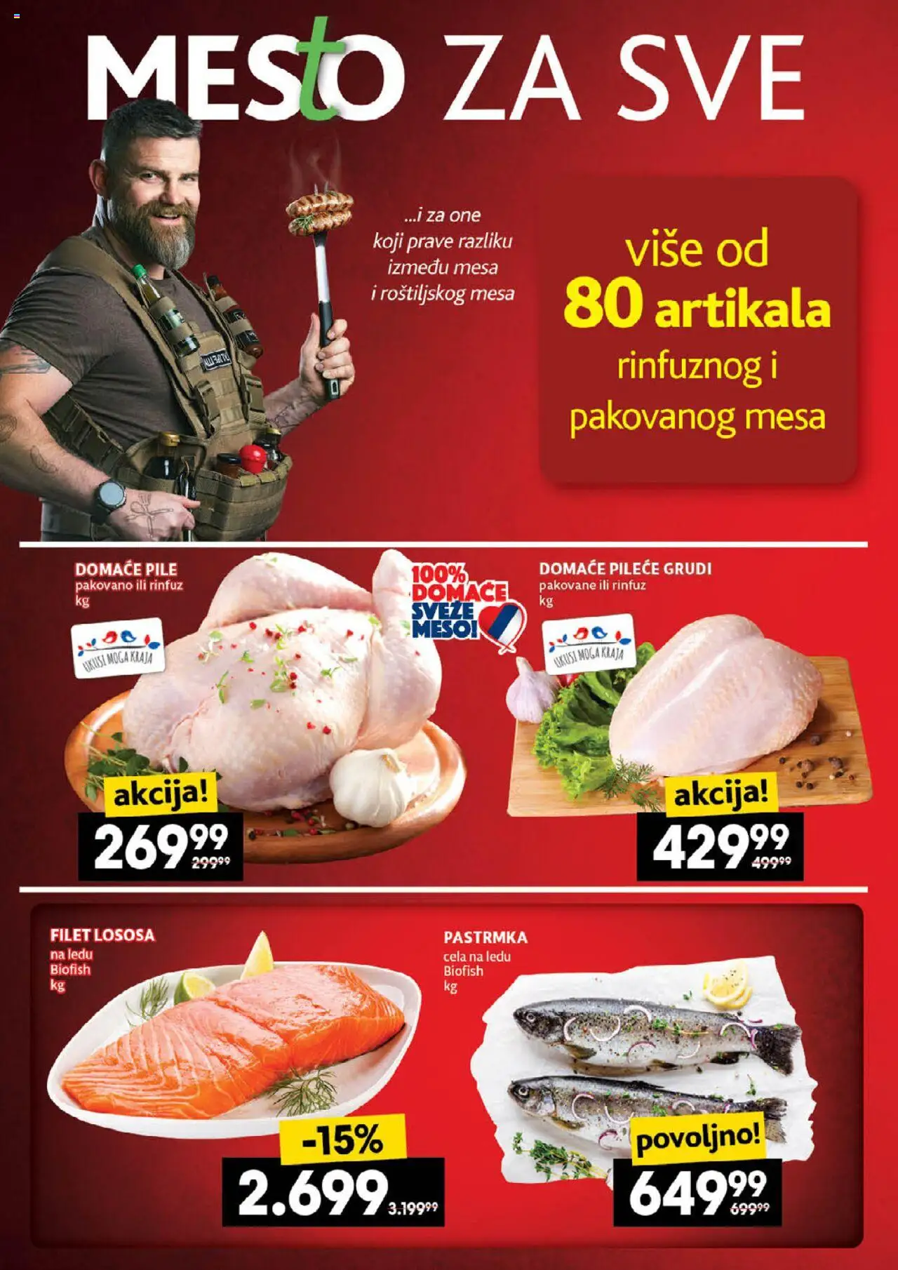 Idea katalog - važi od 03.07.2025 | Strana: 10 | Proizvode: Pastrmka, Pileće grudi, Pile