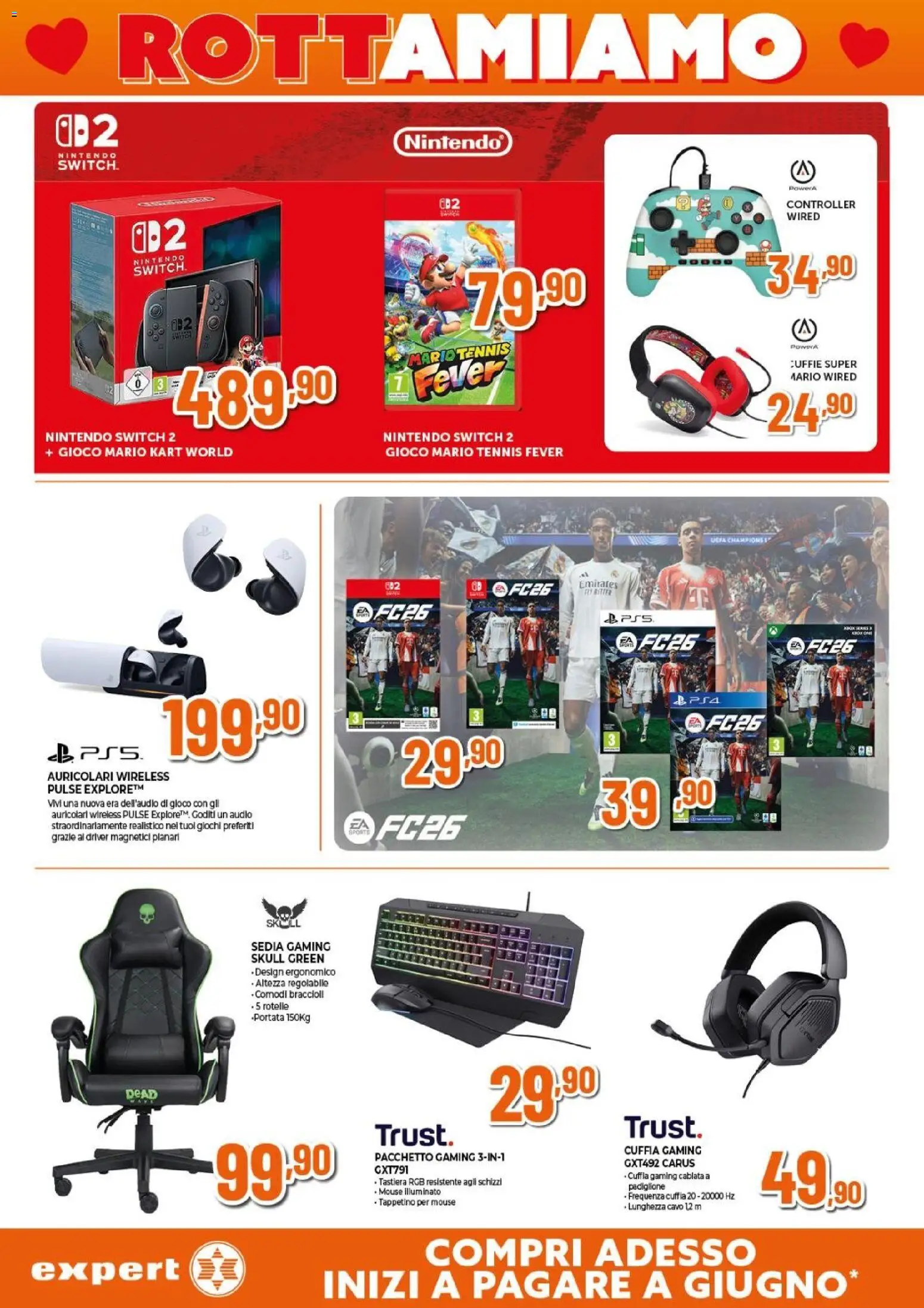 Volantino Expert del 12.02.2026 | Pagina: 5 | Prodotti: Auricolari, Braccioli, Tastiera, Audio