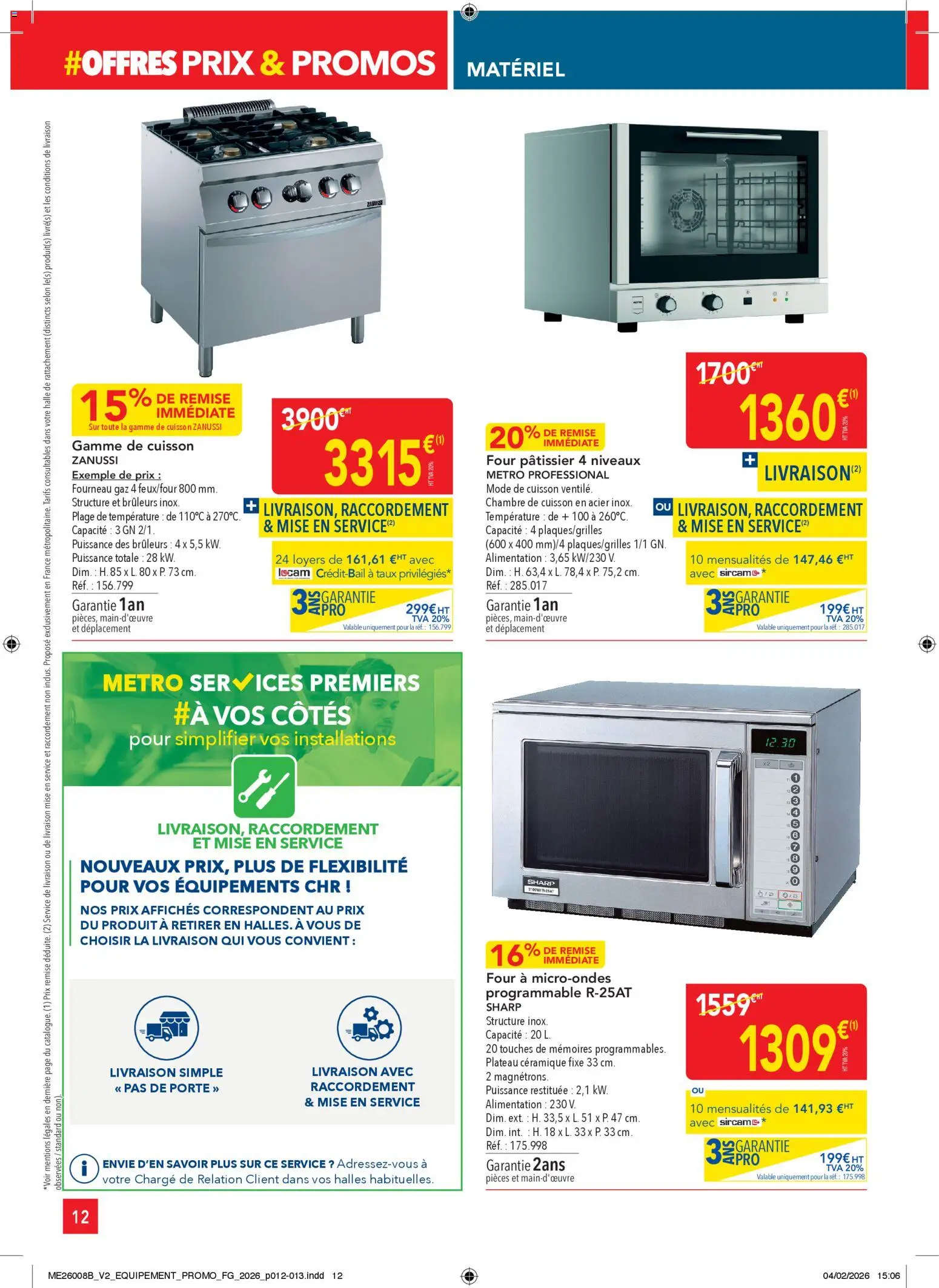 {H1} | Page: 12 | Produits: Four, Plateau, Porte