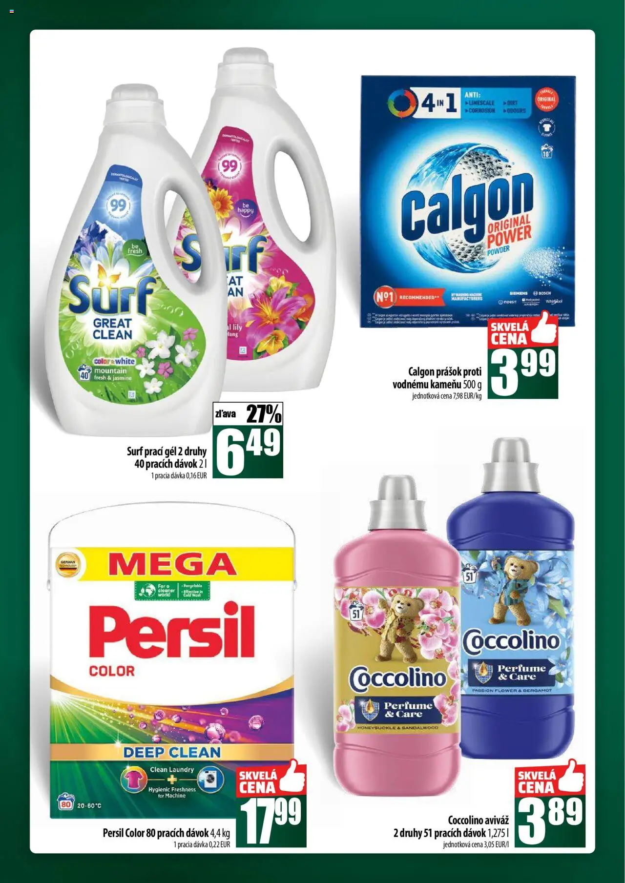 Nové COOP Jednota akcie – leták je platný od 02.10.2025 | Strana: 54 | Produkty: Bosch, Persil, Aviváž, Coccolino