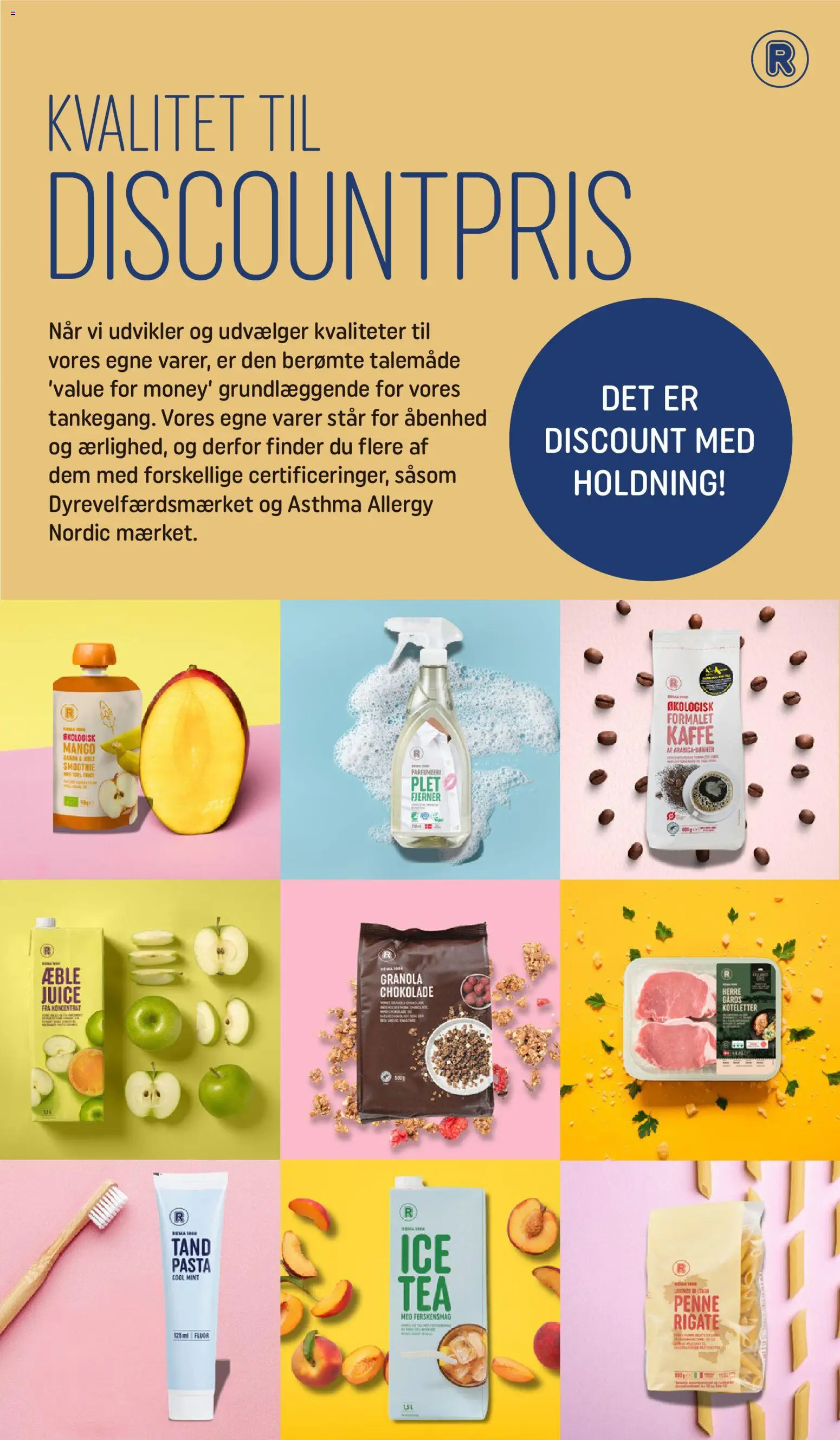 Rema 1000 tilbudsavis – gyldig fra 18.04.2026 | Side: 6 | Produkter: Chokolade, Juice, Koteletter, Smoothie