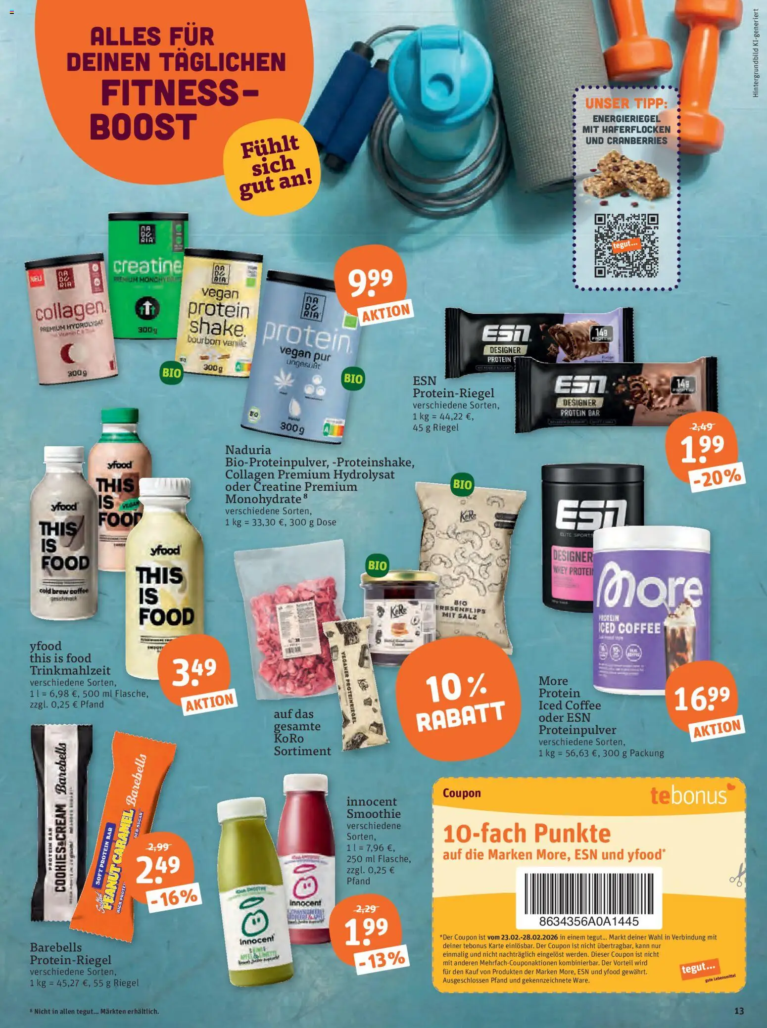 Tegut Prospekt 	 – gültig ab 23.02.2026 | Seite: 15 | Produkte: YFood, Salz, Bourbon
