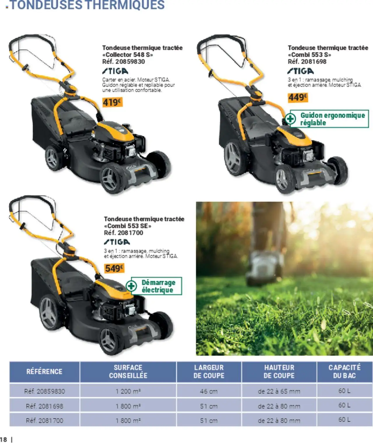 {H1} | Page: 18 | Produits: Tondeuse