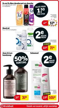 shampoo Normaal, shampoo Normaal 2 x 250 ml - Voorbeeld van een folder van Kruidvat, geldig van 07.04.2026 | Pagina: 56 | Producten: Douche, Handzeep, Parfum, Shampoo