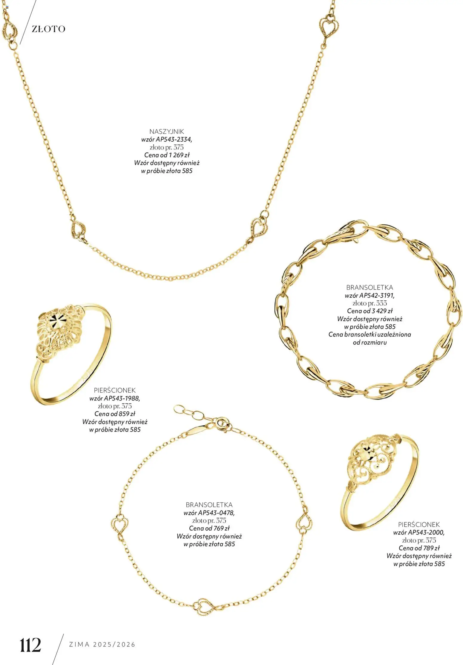 Apart promocje od 04.11.2025 | Strona: 114 | Produkty: Naszyjnik, Bransoletka, Pierścionek