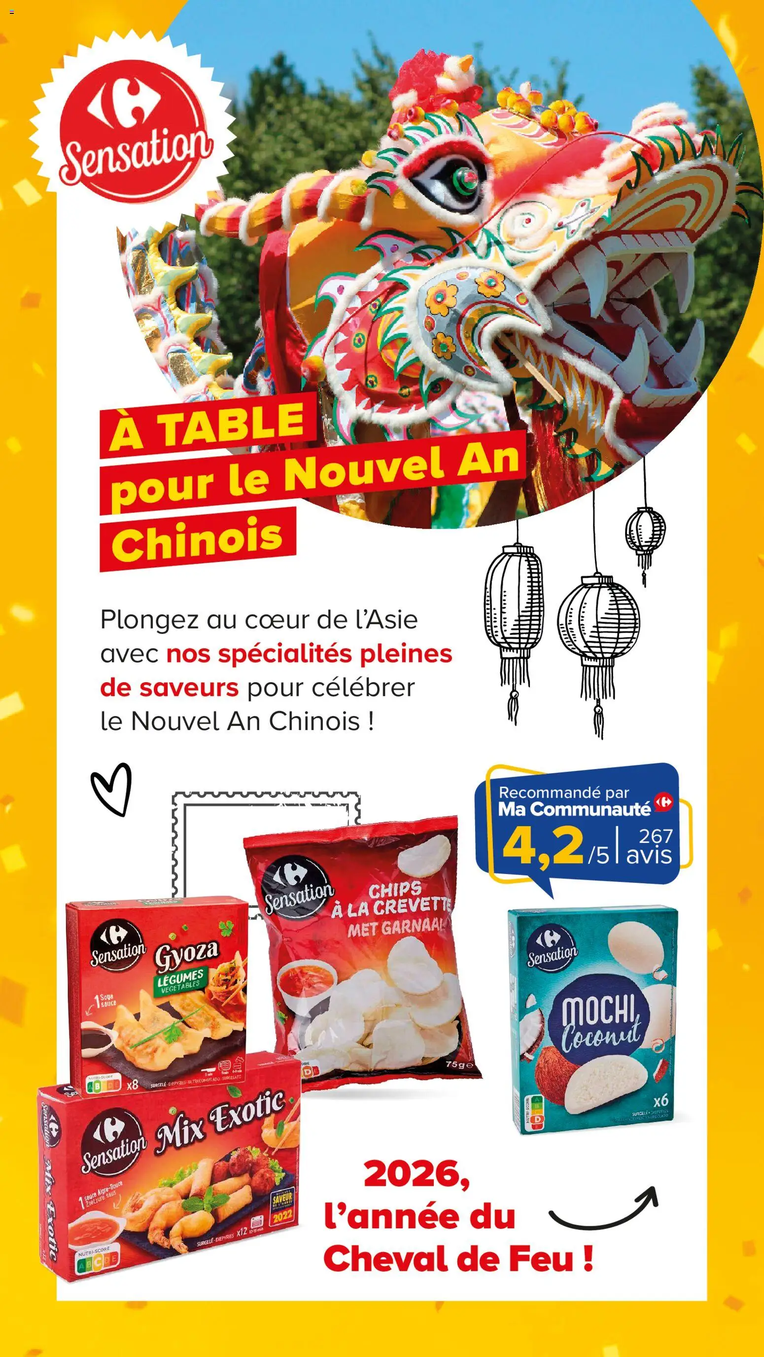 {H1} | Page: 9 | Produits: Crevette, Mochi, Table, Chips