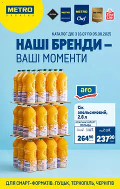 Metro акції дійснийкції з 16.07.2025