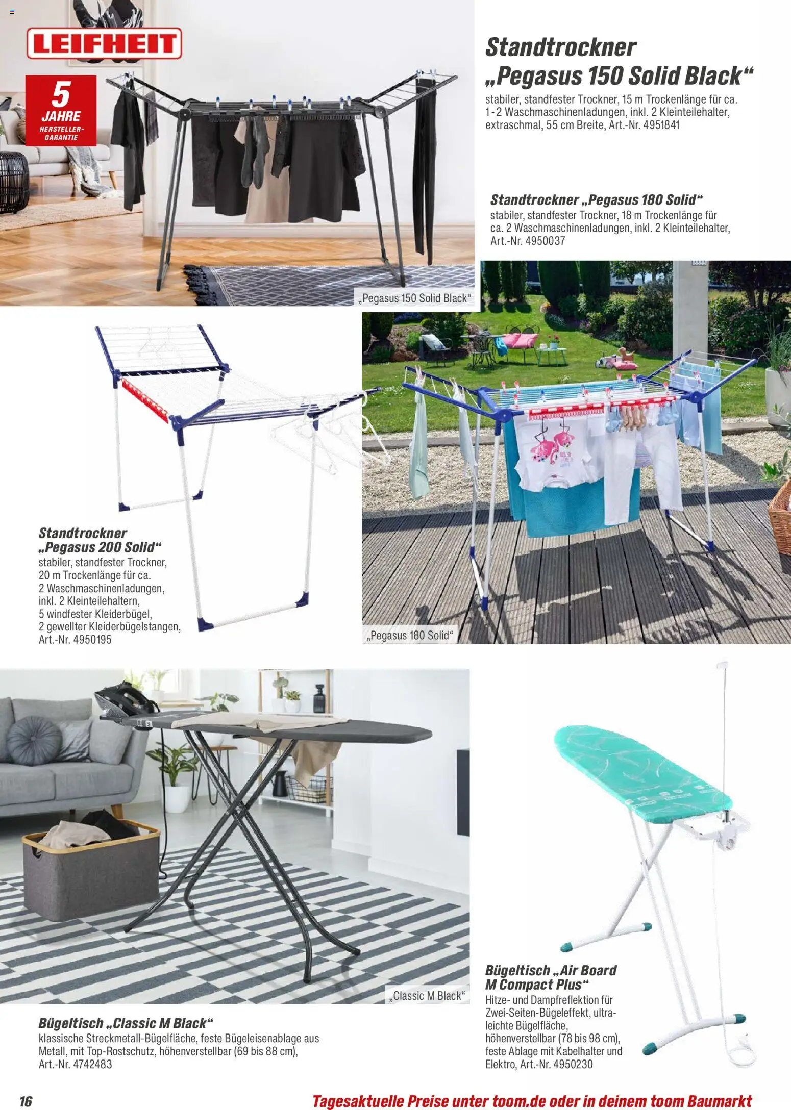 Toom Baumarkt  Wohnen & Haushalt 2026 – gültig ab 01.01.2026 | Seite: 16