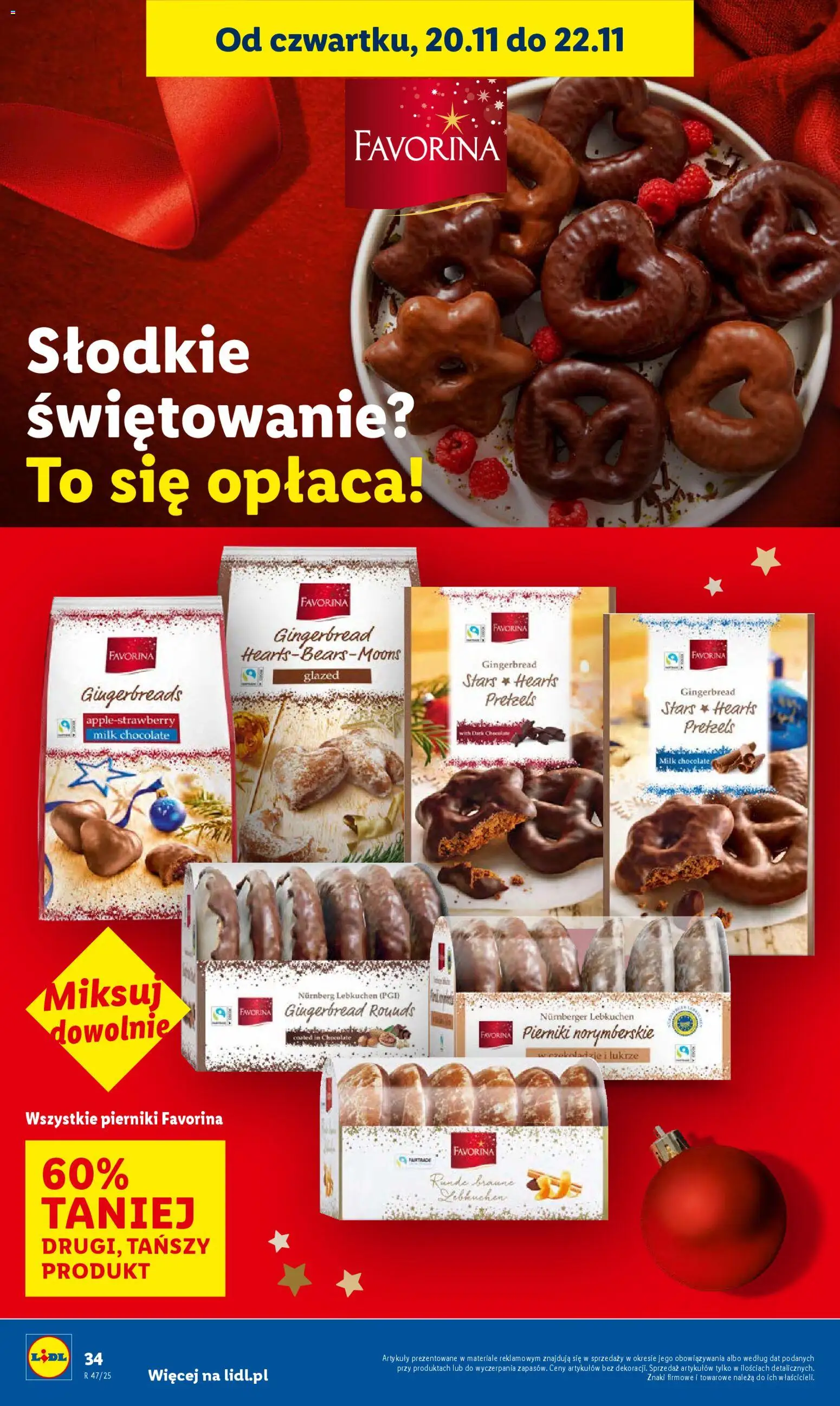 Lidl Gazetka od 20.11.2025 | Strona: 36 | Produkty: Pierniki, Pierniki norymberskie