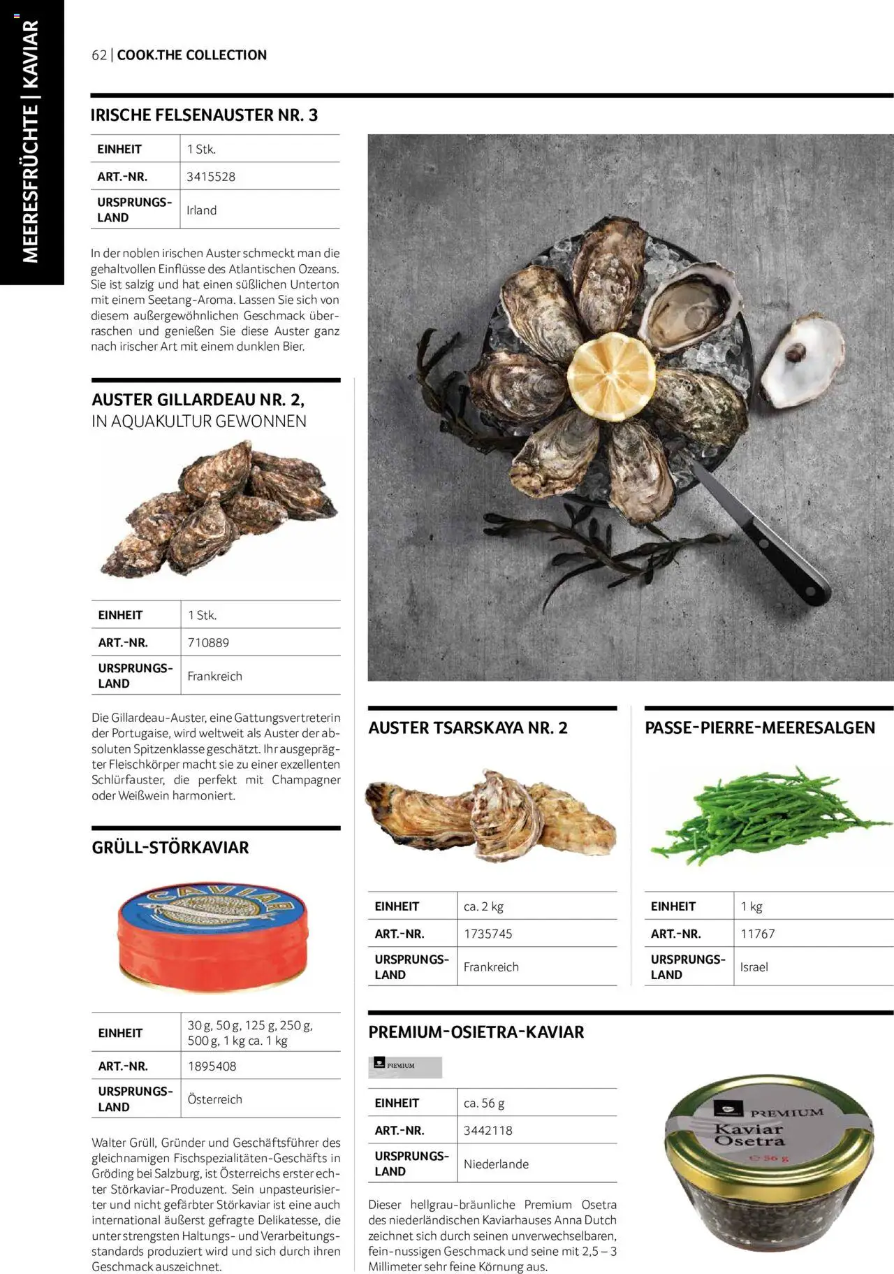 Transgourmet Cook Look-Book gültig ab 01.09.2023 | Seite: 62 | Produkte: Meeresfrüchte