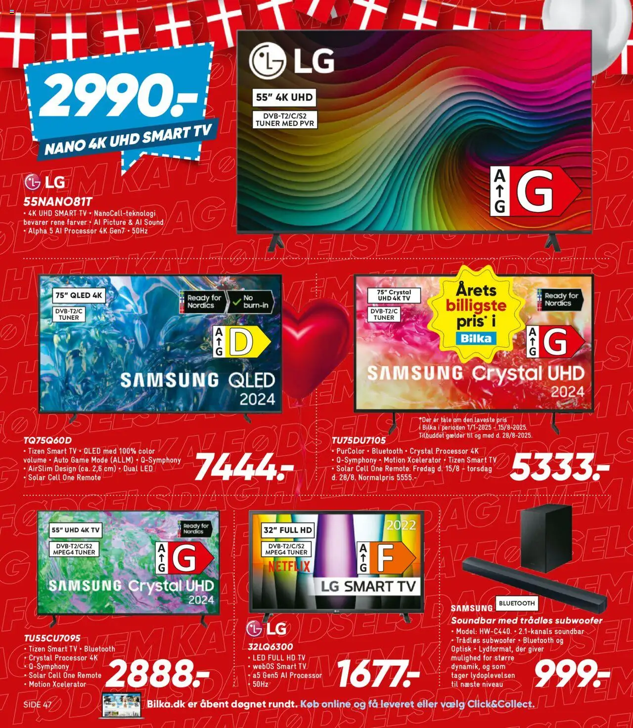 Bilka Tilbudsavis gyldig fra 15.08.2025 | Side: 14 | Produkter: Processor, Soundbar, Smart TV, TV