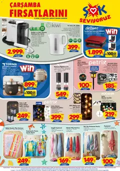 29.04.2026 tarihinden itibaren geçerli olan Şok Market kataloğu önizlemesi | Sayfa: 5 | Ürünler: Su ısıtıcı, Duvar lambası, Mantar, Sürahi