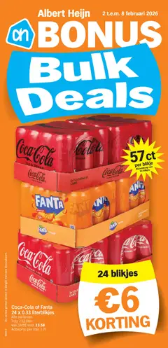 Albert Heijn folder week  / de la semaine 6 - Voorbeeld van een folder van Albert Heijn, geldig van 02.02.2026