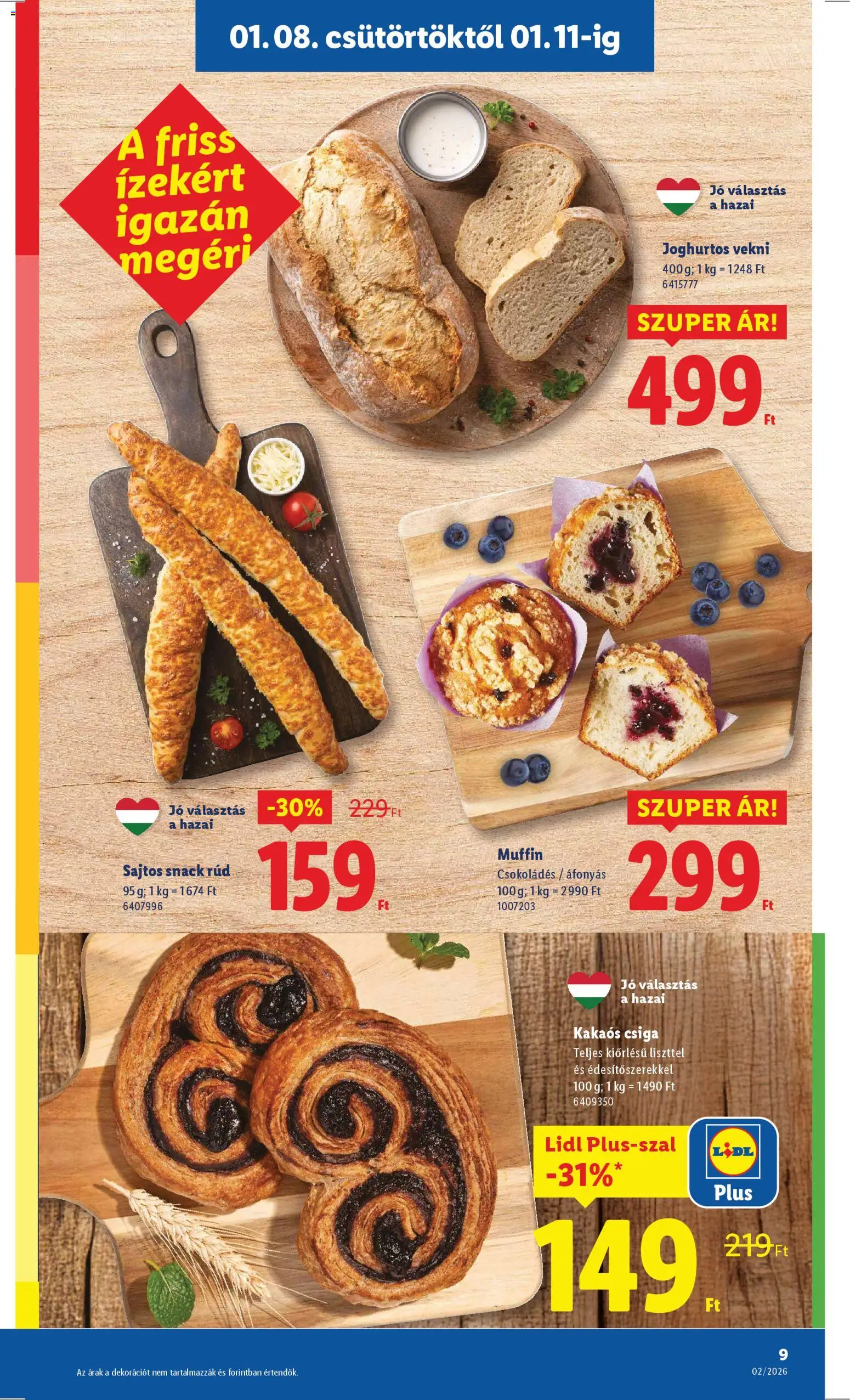 Lidl akciós ujság - amely érvényes a következő dátumtól: 08.01.2026 | Oldal: 9