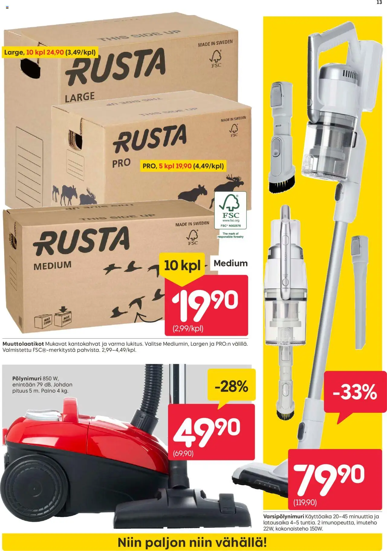 Rusta tarjoukset – voimassa 15.09.2025 alkaen | Sivu: 13