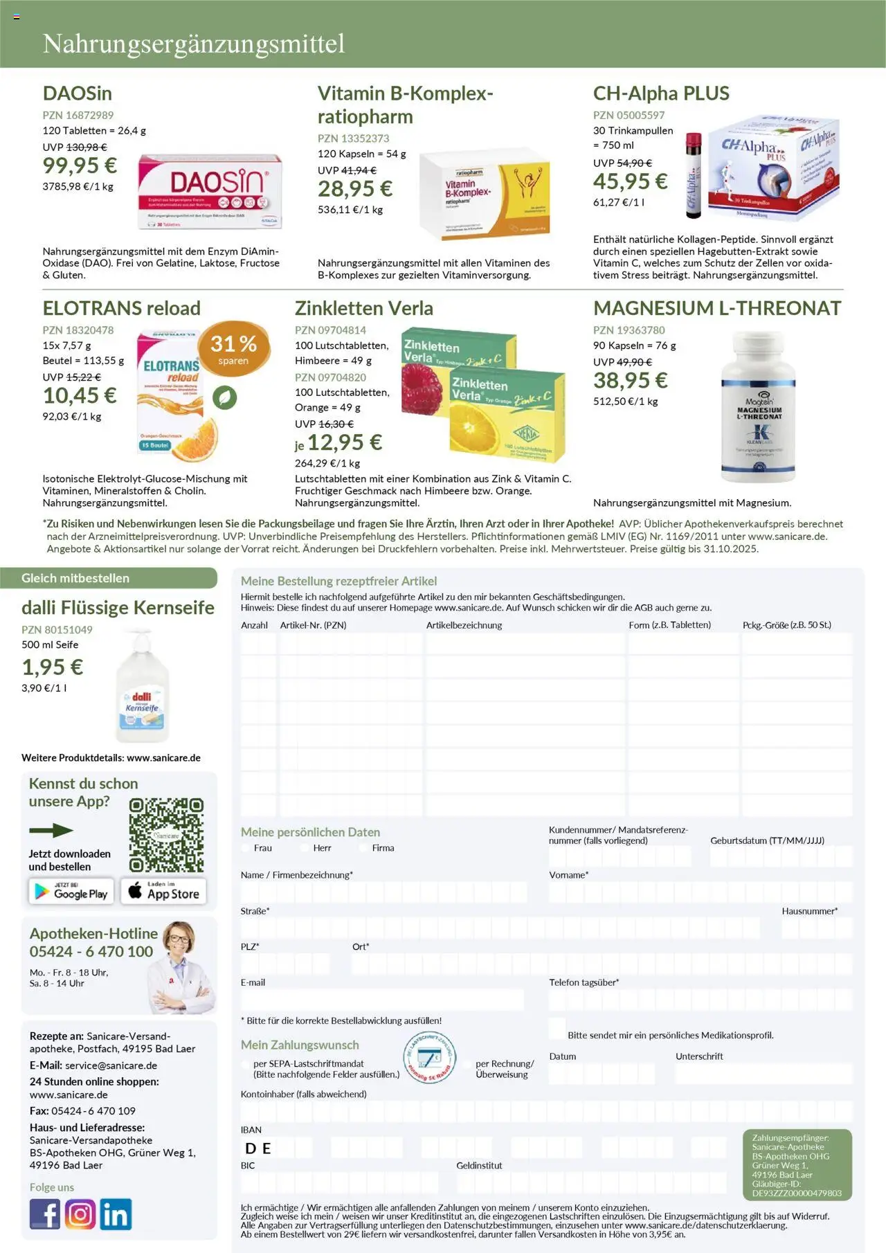 Sanicare Prospekt Herbst – gültig ab 11.09.2025 | Seite: 7 | Produkte: Bad, Seife, Telefon, Uhr