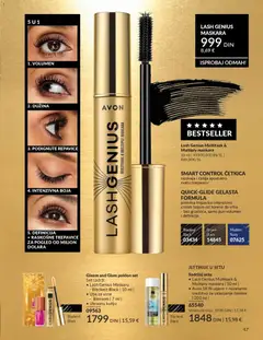 LASH GENIUS MASKARA, Lash Genius maskara for volume, length, lift, intense color and definition. - pregled AVON kataloga - važi od 01.02.2026 | Strana: 53 | Proizvode: Maskara, Ulje