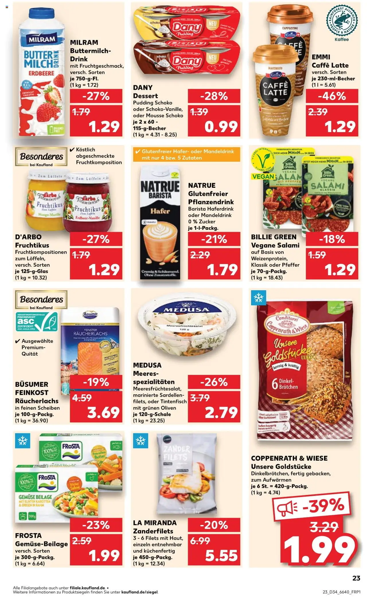 Kaufland Prospekt 	 - gültig ab dem 21.08.2025 | Seite: 23 | Produkte: Tintenfisch, Räucherlachs, Zucker, Pfeffer
