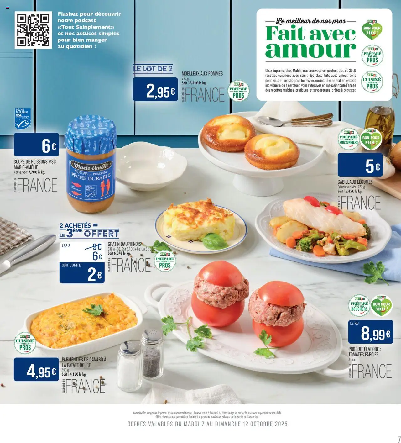 {H1} | Page: 7 | Produits: Soupe, Pêche, Pommes, Tomates