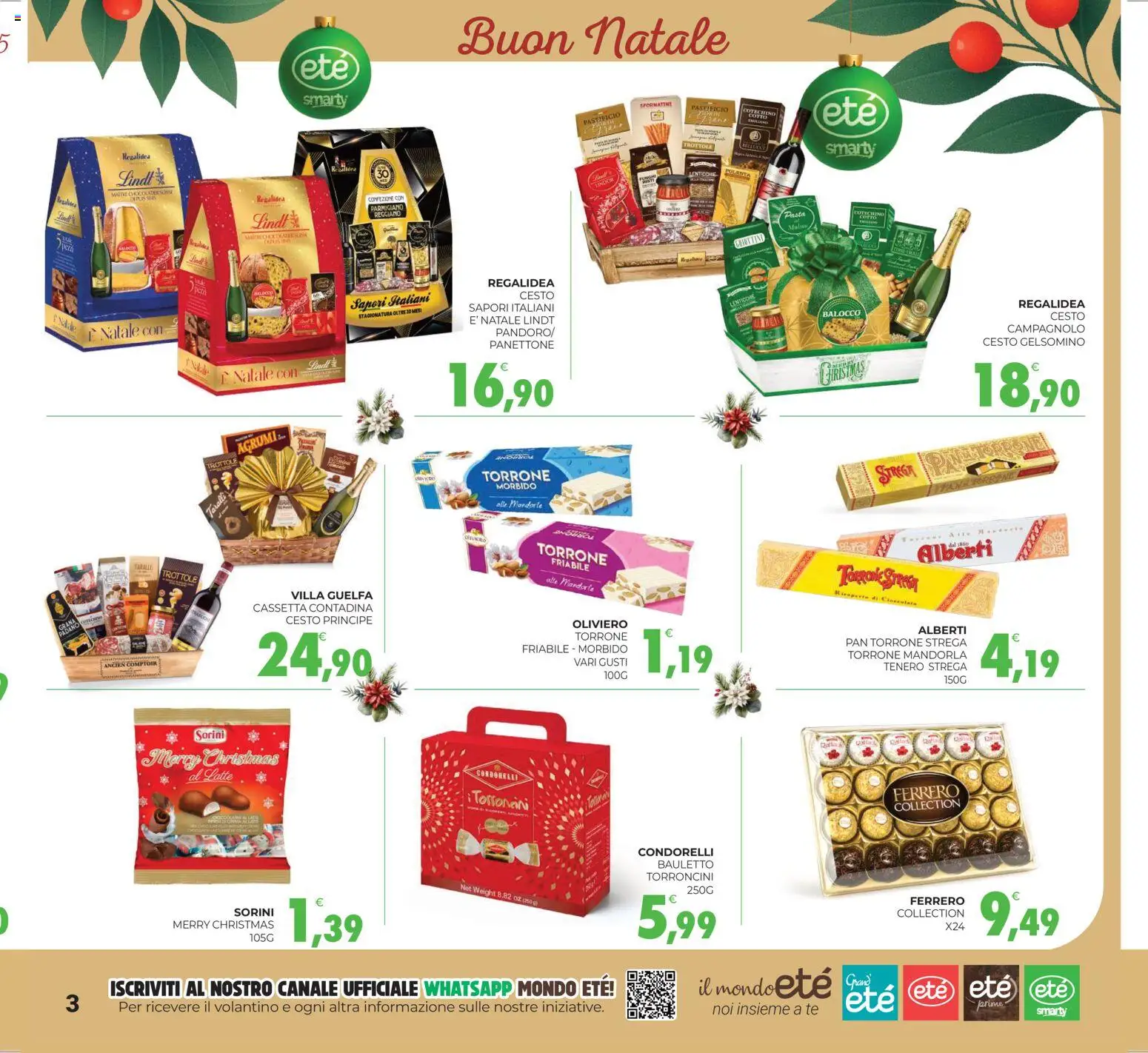 Volantino Eté del 12.12.2025 | Pagina: 3 | Prodotti: Agrumi, Mandorle, Grana Padano, Cotechino