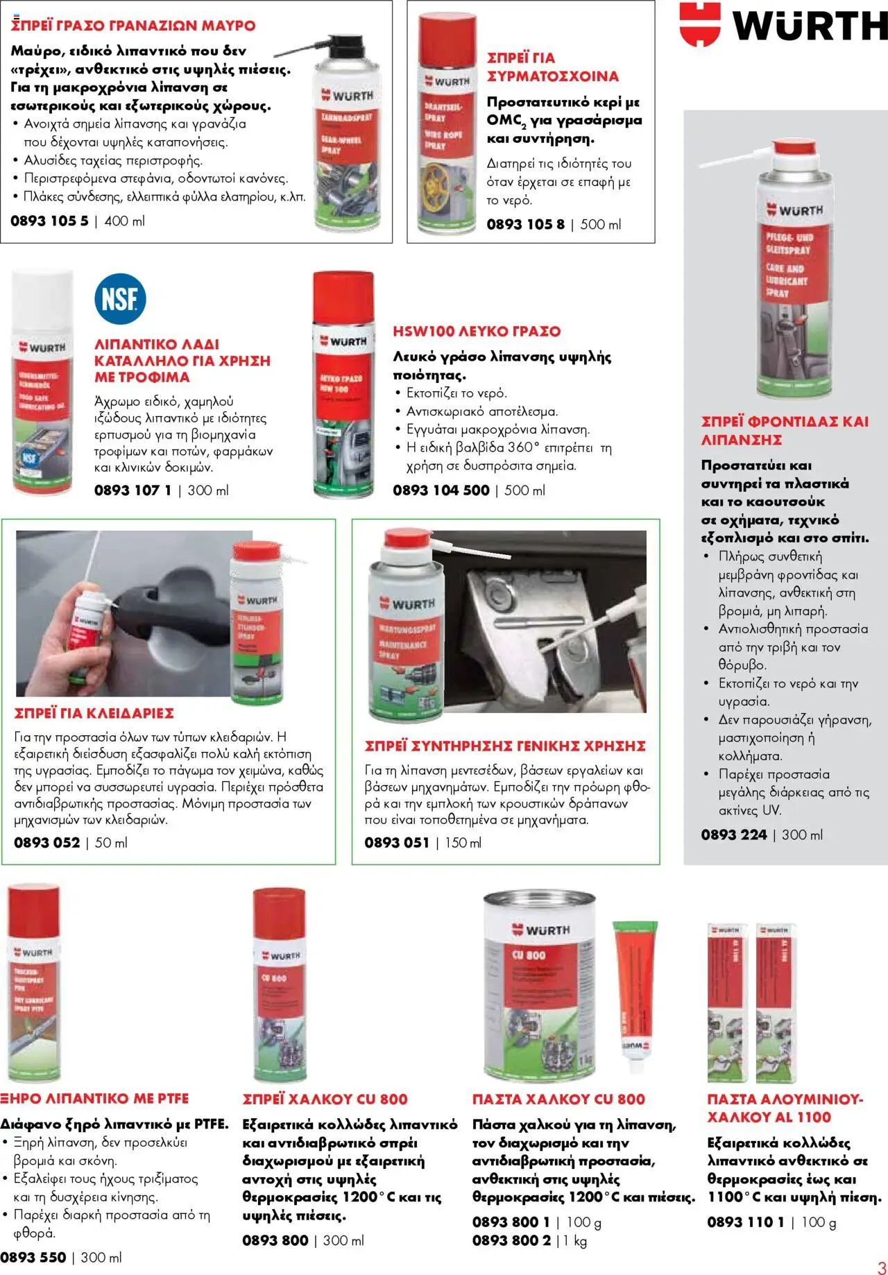 WURTH - Λίπανση – σε ισχύ από 01.10.2025 | Σελίδα: 3