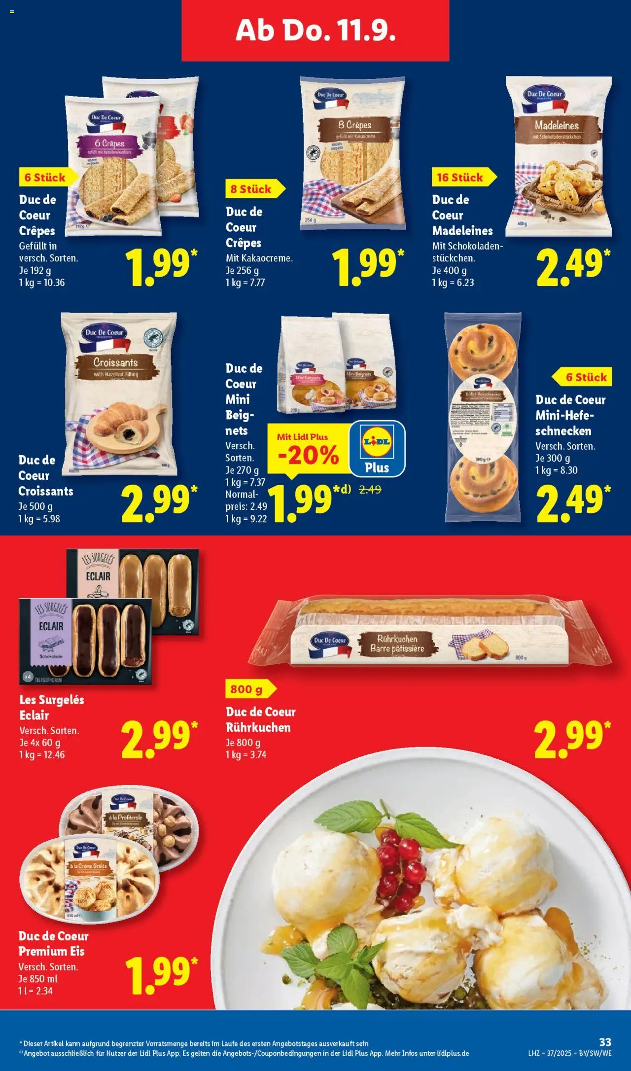 Lidl - Prospekt Gedern – gültig ab 08.09.2025 | Seite: 45 | Produkte: Schokolade, Creme, Eis