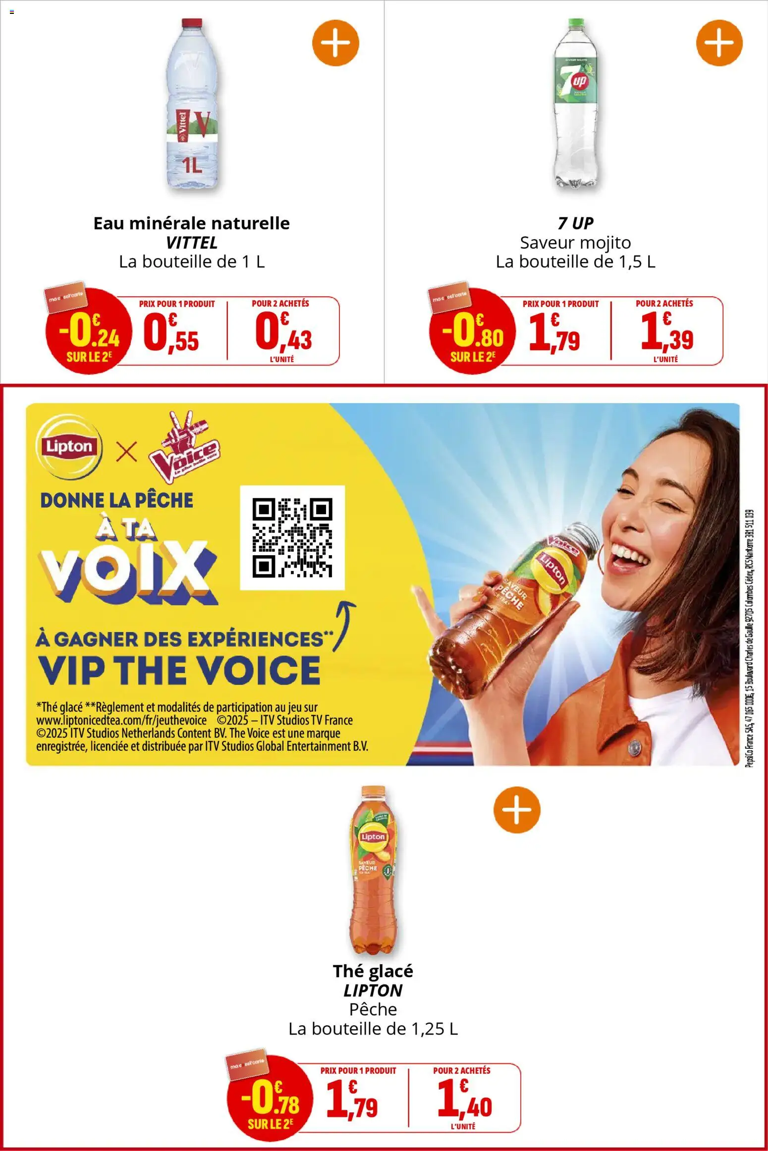 {H1} | Page: 18 | Produits: Pêche, Eau minérale naturelle, Thé glacé, Thé