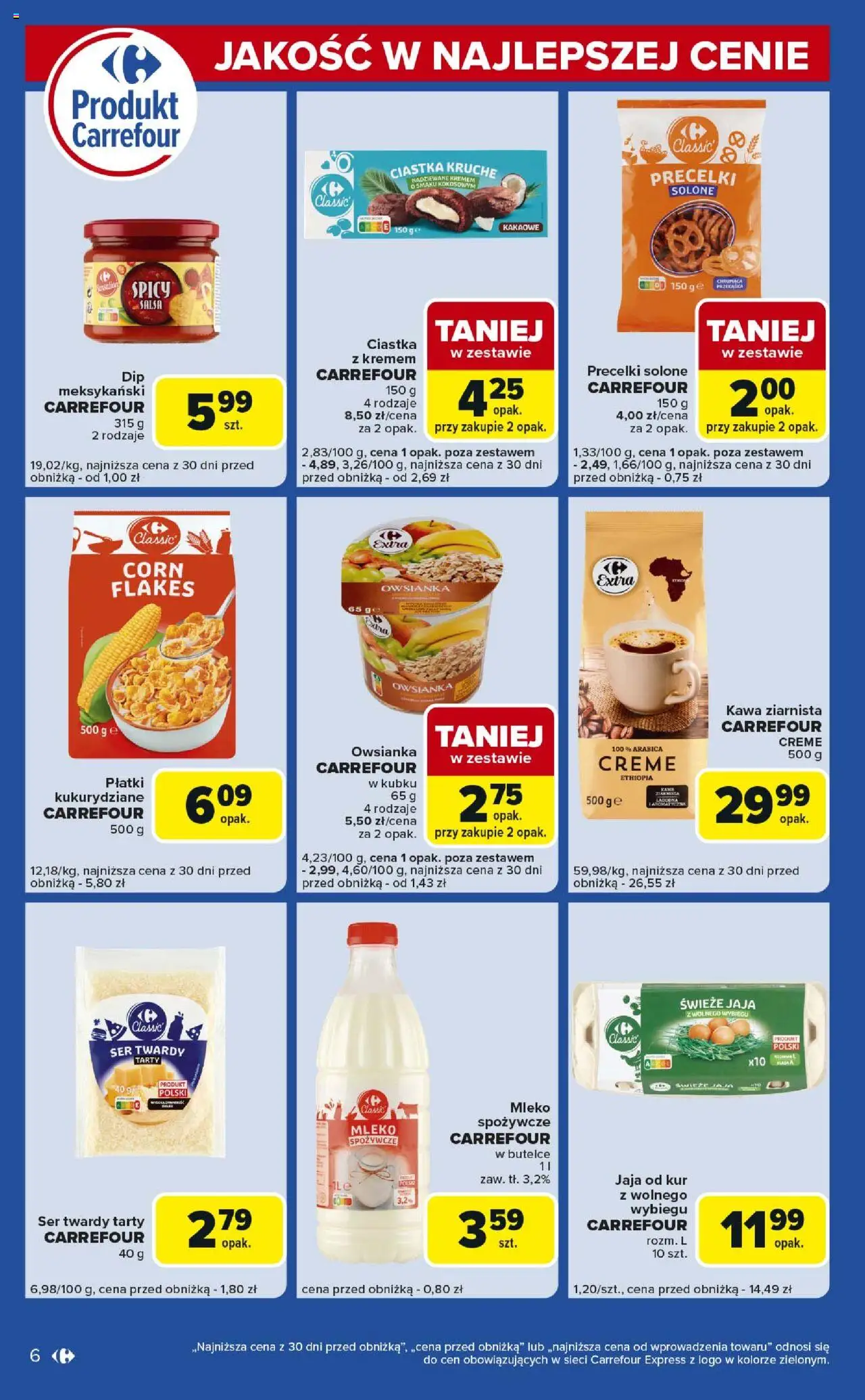 Carrefour Gazetka - Express II od 26.08.2025 | Strona: 6 | Produkty: Ciastka kruche, Mleko, Ser, Płatki