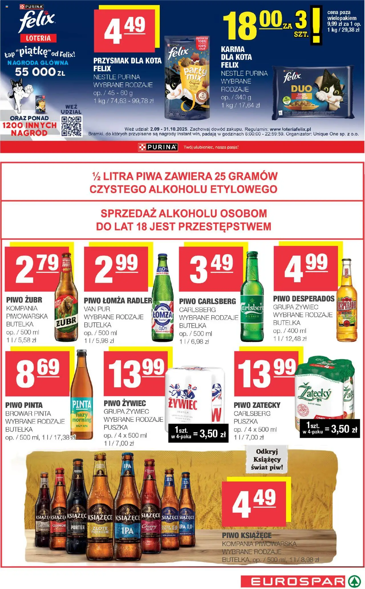 Spar Gazetka - Eurospar od 10.09.2025 | Strona: 15 | Produkty: Piwo Desperados, Piwo Carlsberg, Piwo, Jabłka