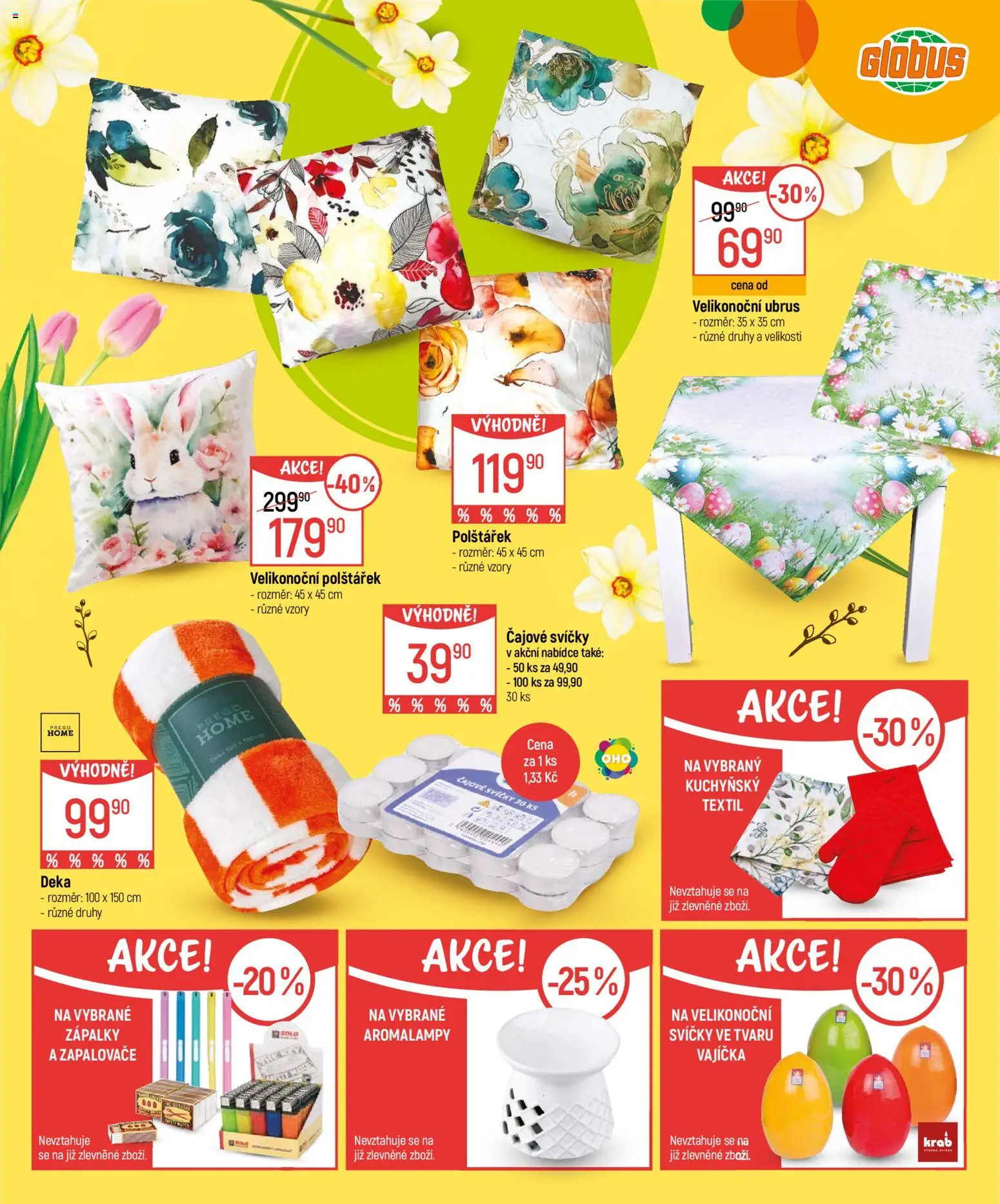 Globus leták - Velikonoce od 04.03.2026 | Strana: 11 | Produkty: Globus, Deka, Svíčky, Ubrus