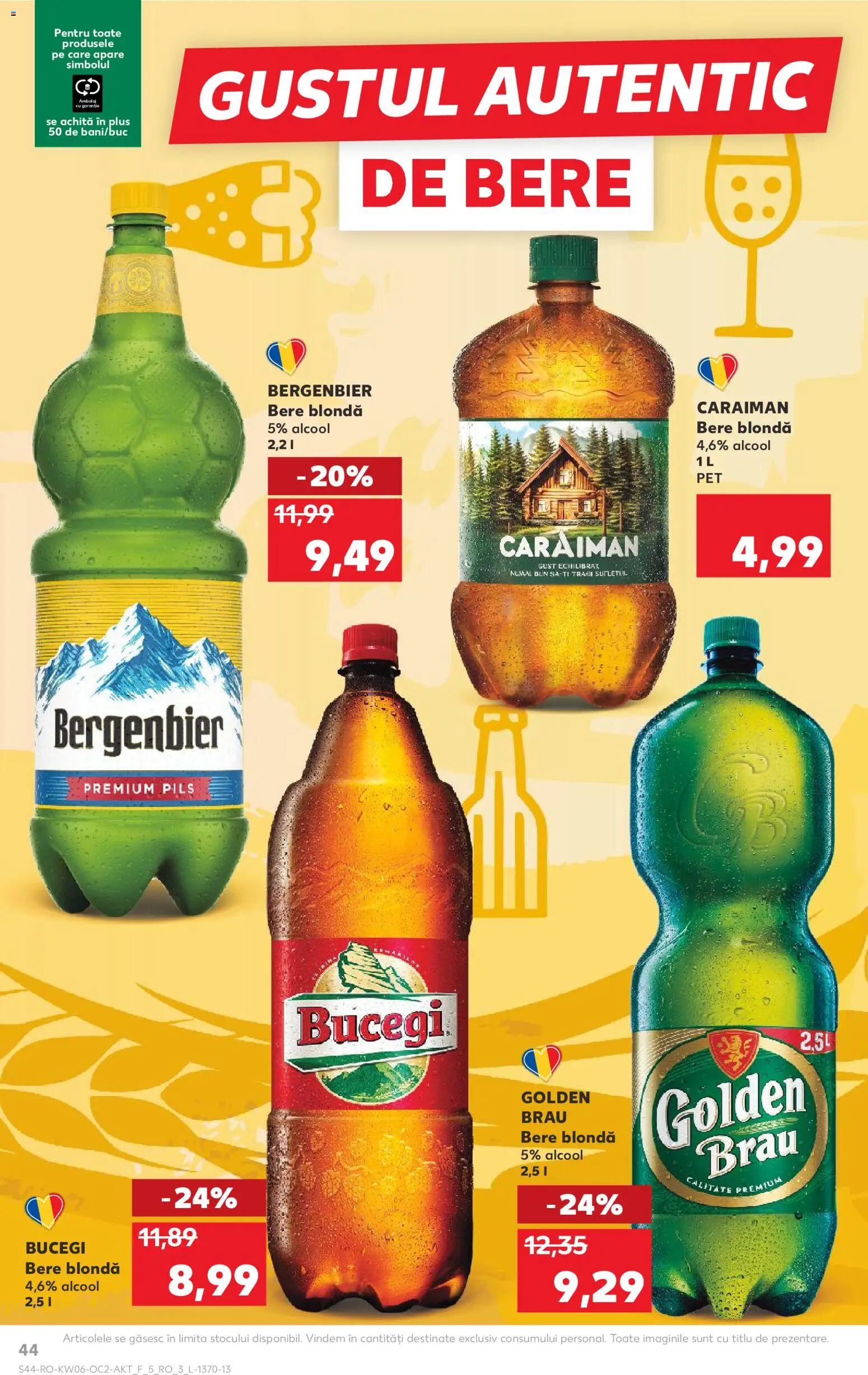 Noul catalog Kaufland – valabil de la 04.02.2026 | Pagină: 44 | Produse: Atıştırmalık, Bere, Plastik Kulübe