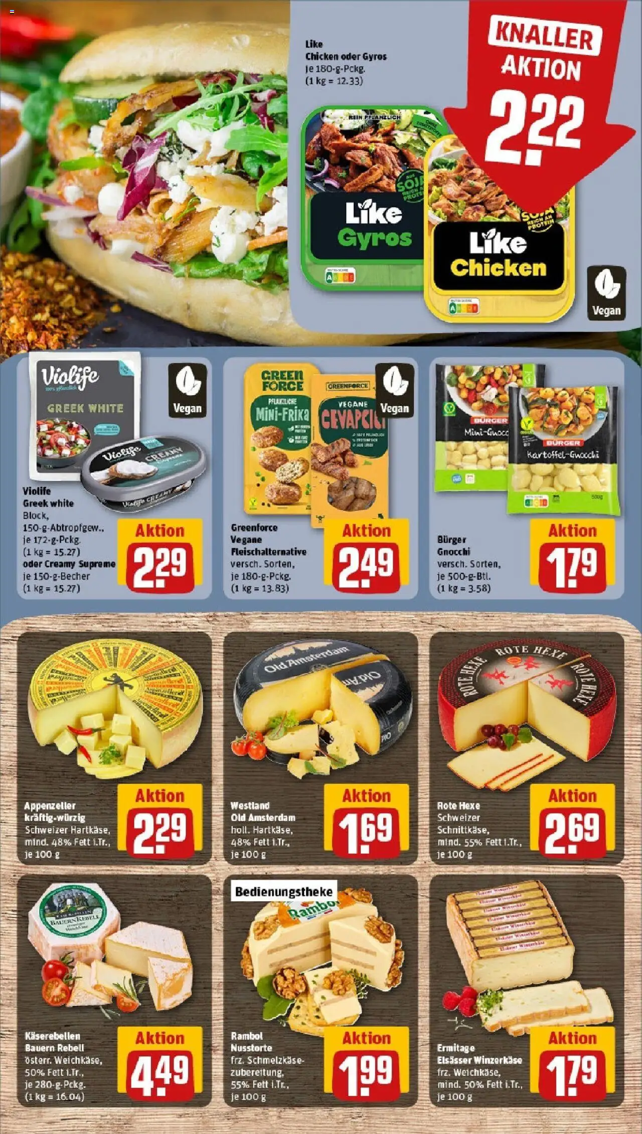 Rewe - Rewe: Wochenangebote (ab 20.04.2025) zum Blättern » Angebote | Seite: 14 | Produkte: Burger, Gyros