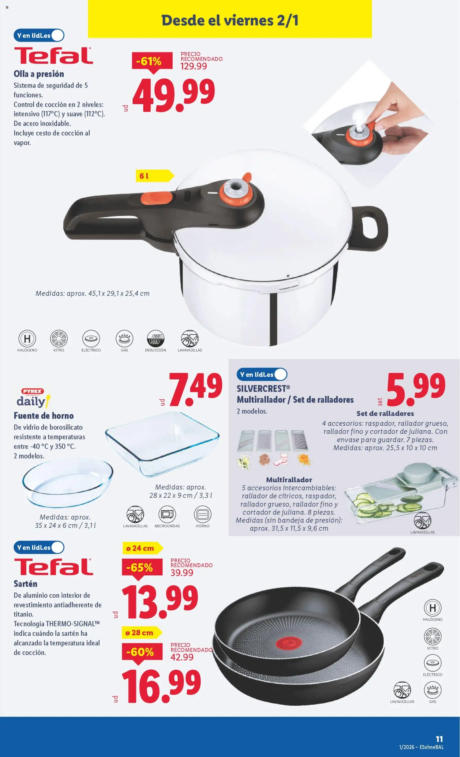 Lidl folleto de bazar │ válido desde el 29.12.2025 | Página: 19 | Productos: Pan, Horno, Lavavajillas, Bandeja