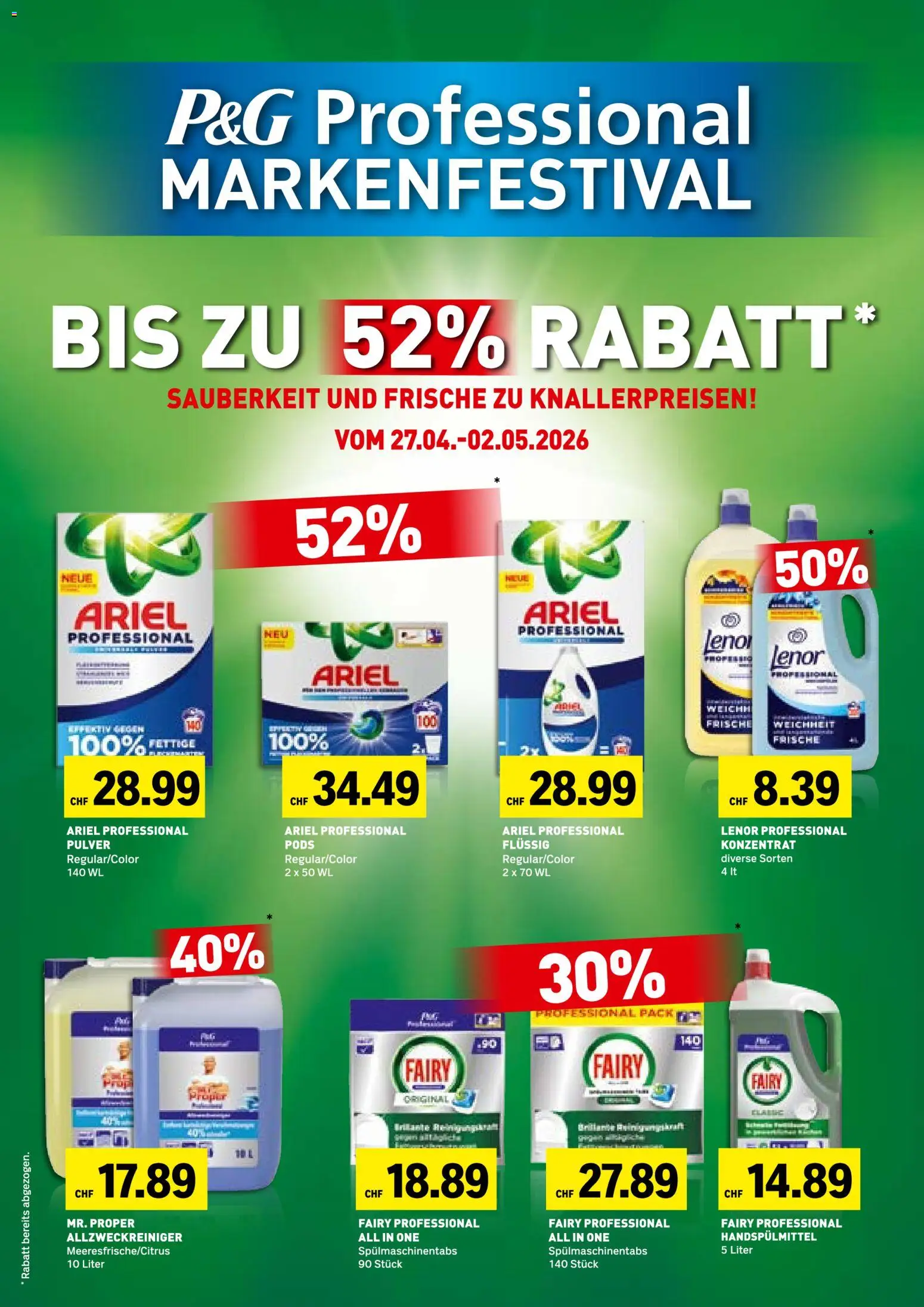 Prodega aktionen – gültig ab 27.04.2026 | Seite: 33 | Produkte: Pulver, Spülmaschinentabs