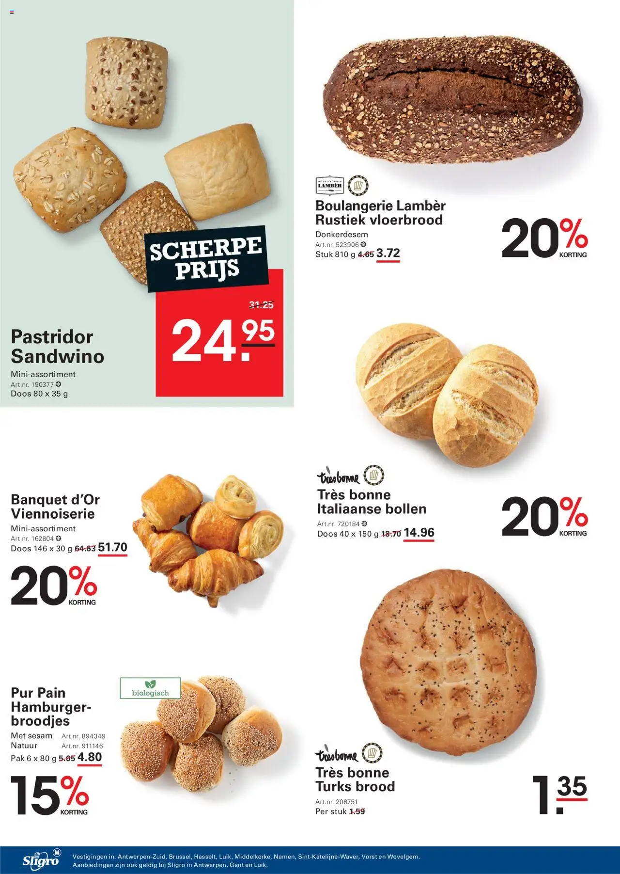  | Pagina: 12 | Producten: Hamburger, Broodjes, Brood