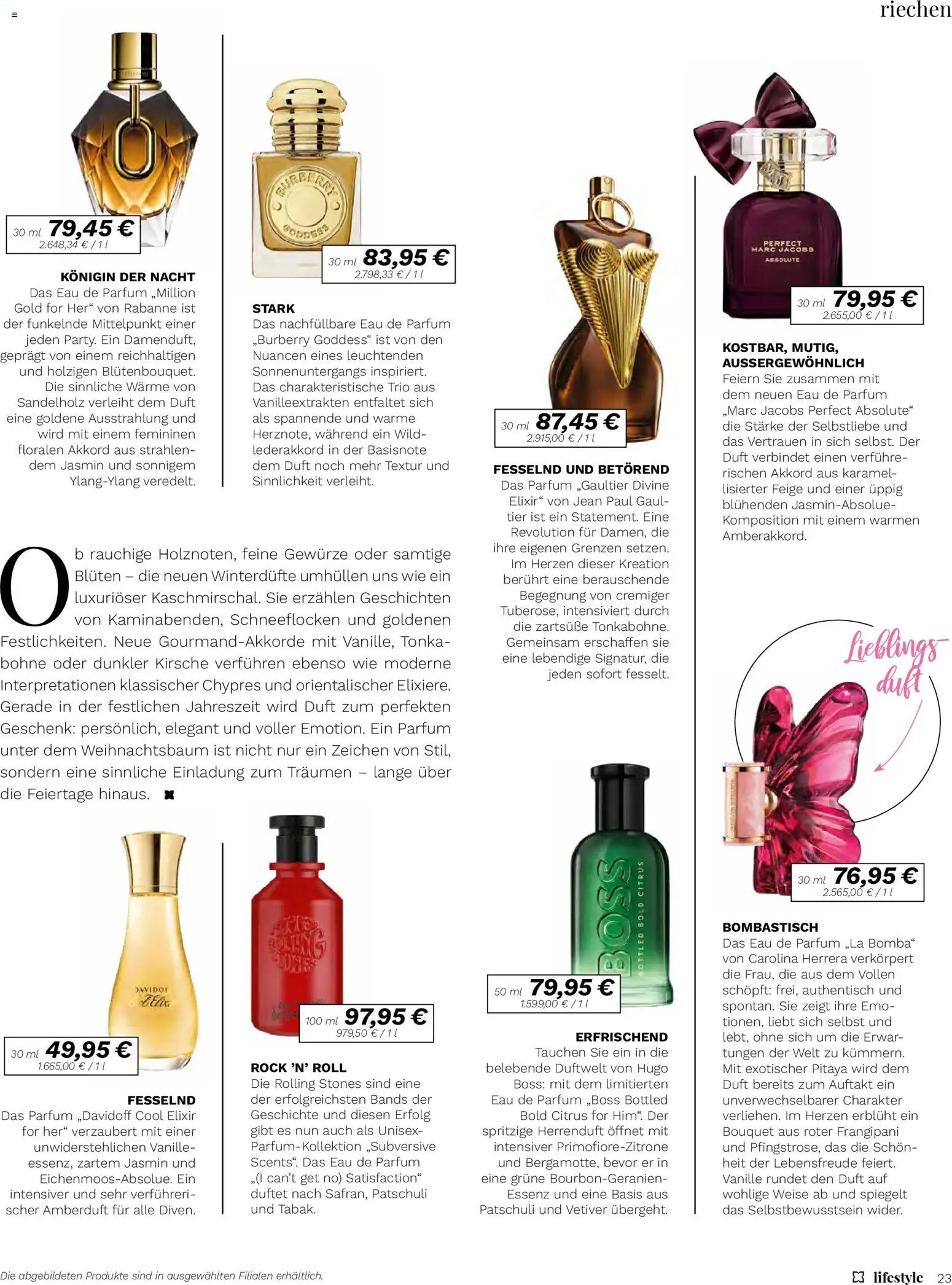 Müller Lifestyle – gültig ab 14.11.2025 | Seite: 23 | Produkte: Duft, Rock, Eau de Parfum, Hugo