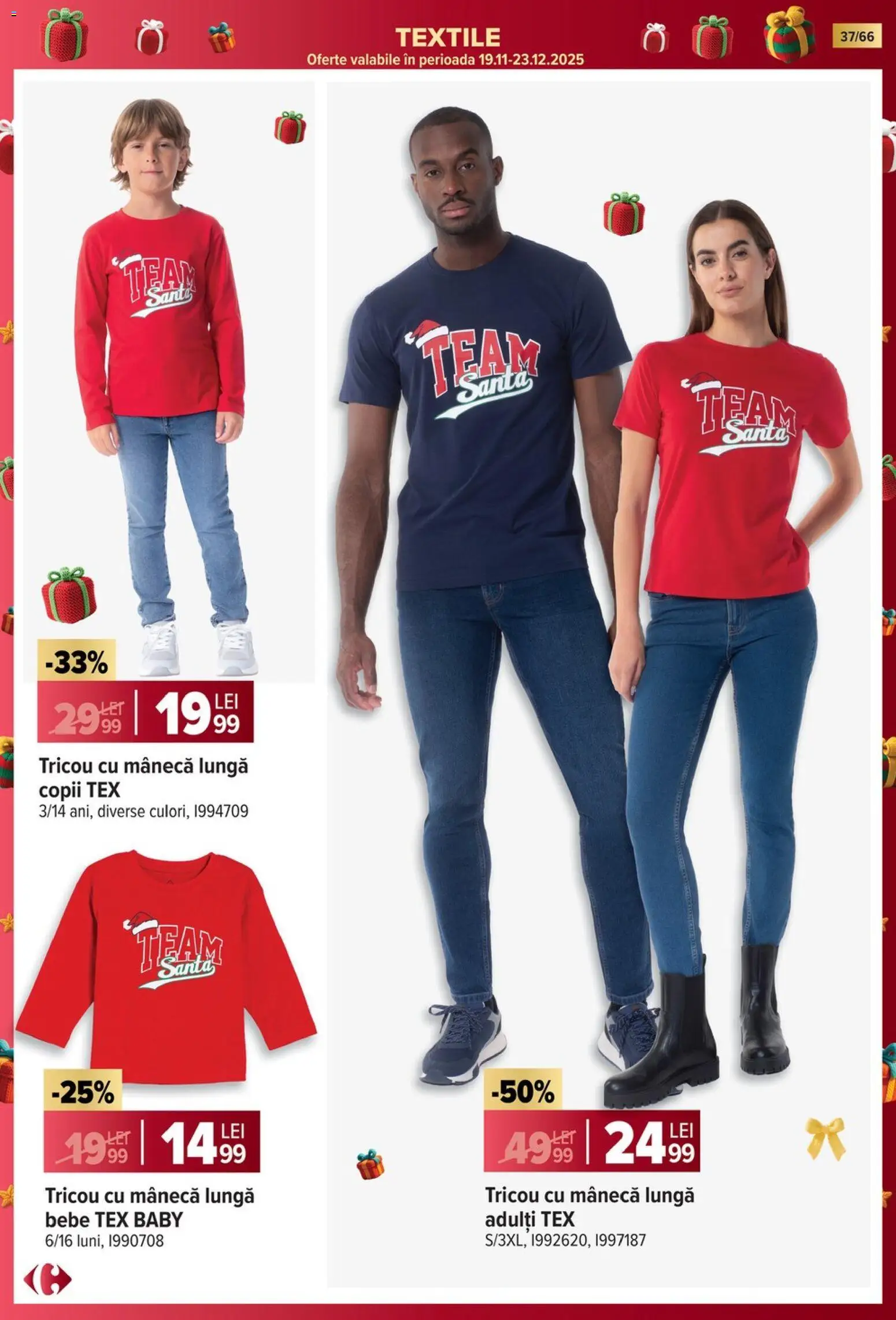 Noul catalog Carrefour – valabil de la 19.11.2025 | Pagină: 37 | Produse: Tricou