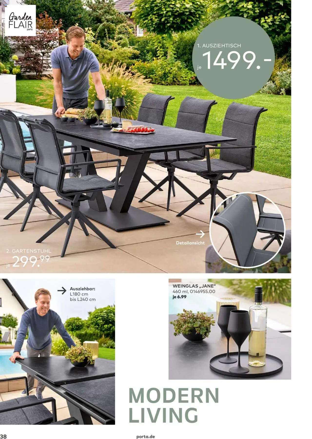 Porta! - Outdoor - Gartenmöbelkatalog 2025 - gültig ab dem 02.03.2025 | Seite: 38