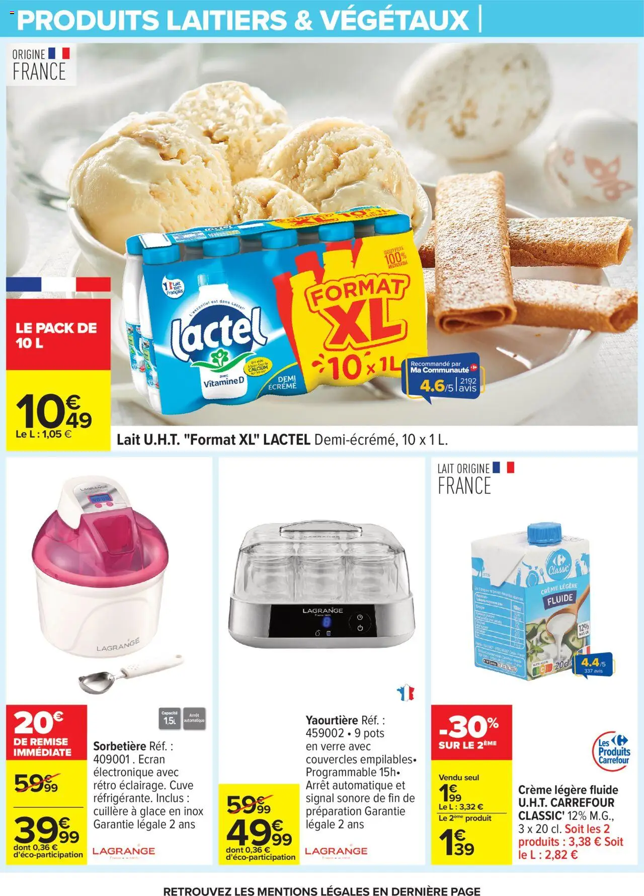  | Page: 9 | Produits: Yaourtière, Lait, Crème