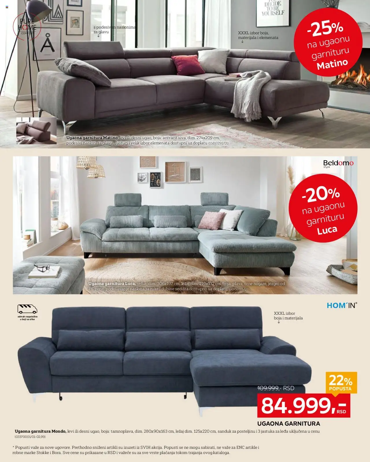 Lesnina XXXL katalog - važi od 29.09.2025 | Strana: 6 | Proizvode: Ugaona garnitura