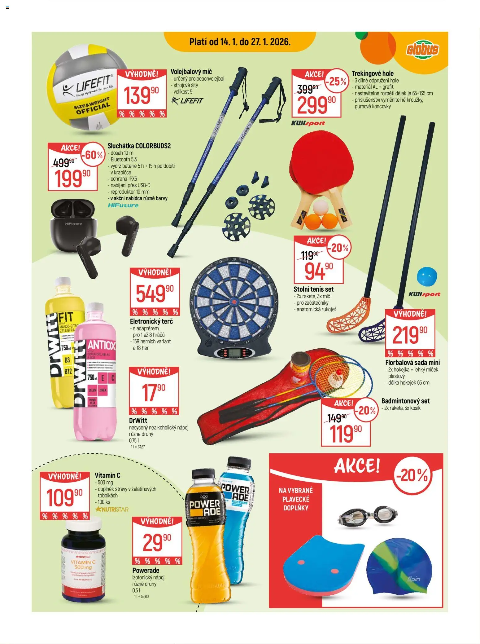 Globus leták - Karlovy Vary od 14.01.2026 | Strana: 18 | Produkty: Vitamin c, Reproduktor, Terč, Barvy