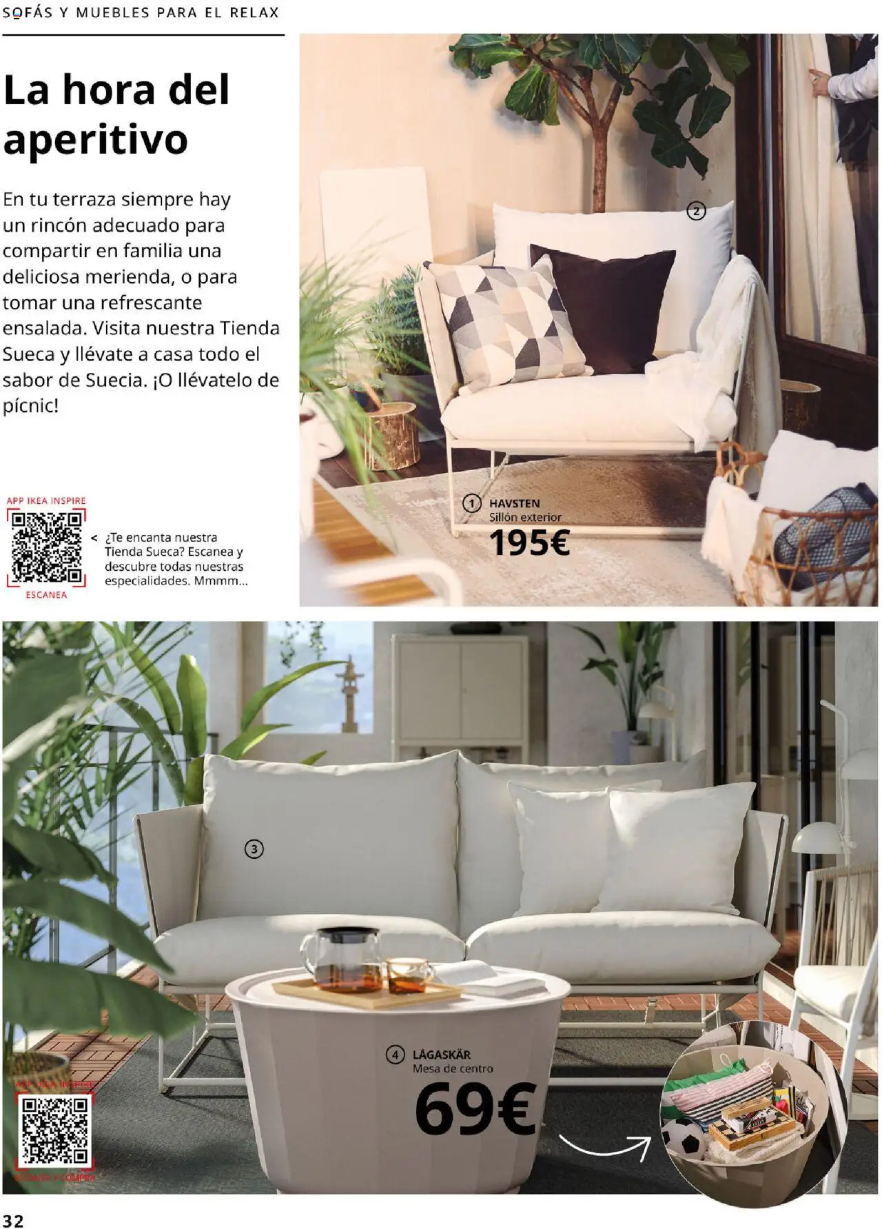 Catálogo IKEA Muebles de exterior │ válido desde el 04.02.2025 | Página: 32 | Productos: Té, Muebles, Sillón, Mesa