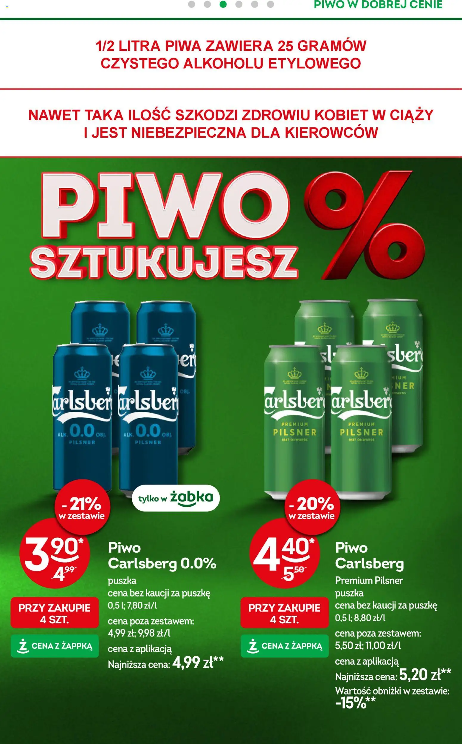 Żabka Gazetka od 17.12.2025 | Strona: 40 | Produkty: Piwo Carlsberg, Piwo