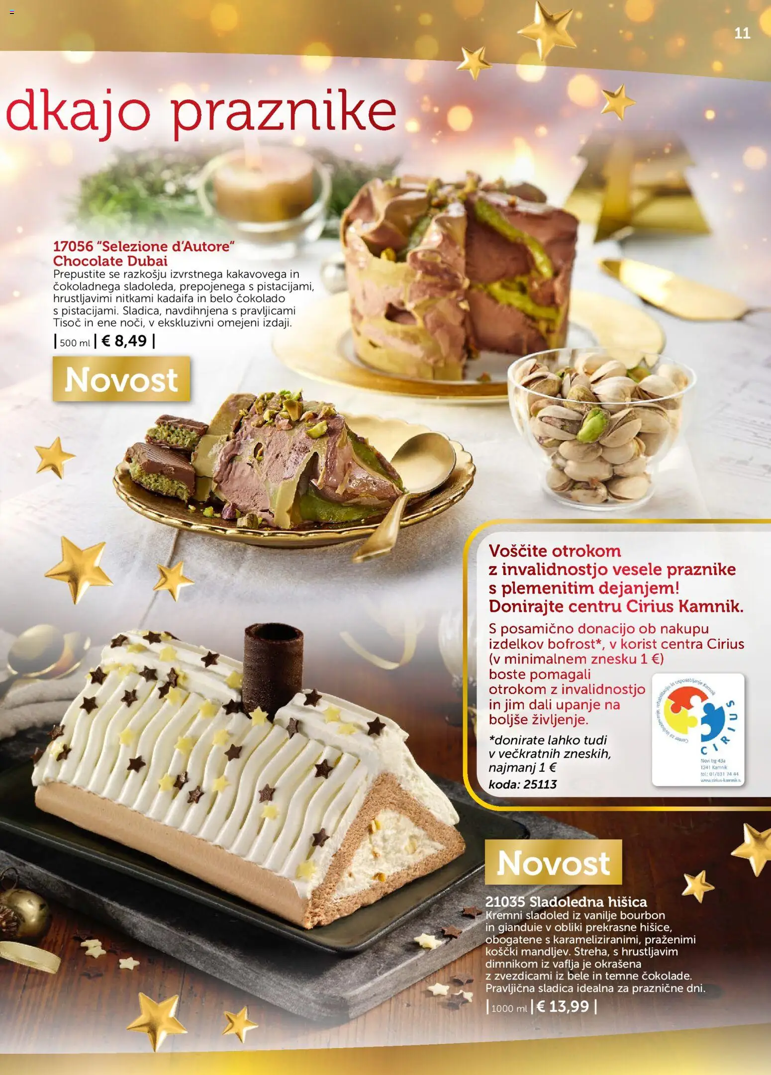 Novi Bofrost katalog ponudbe – veljaven od 01.12.2025 | Stran: 11 | Izdelki: Sladoled