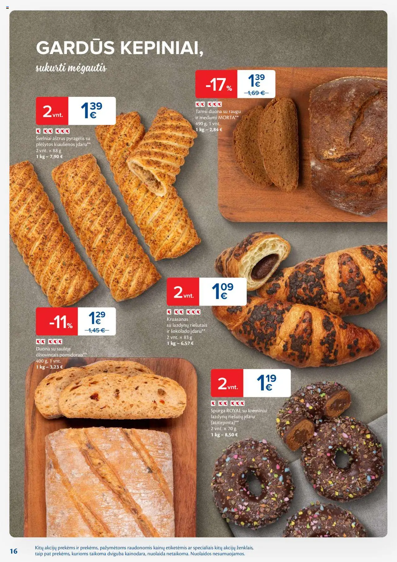 MAXIMA - Leidinys│galioja nuo 02.09.2025 | Puslapis: 16 | Prekių: Kiaulienos, Spurga, Duona
