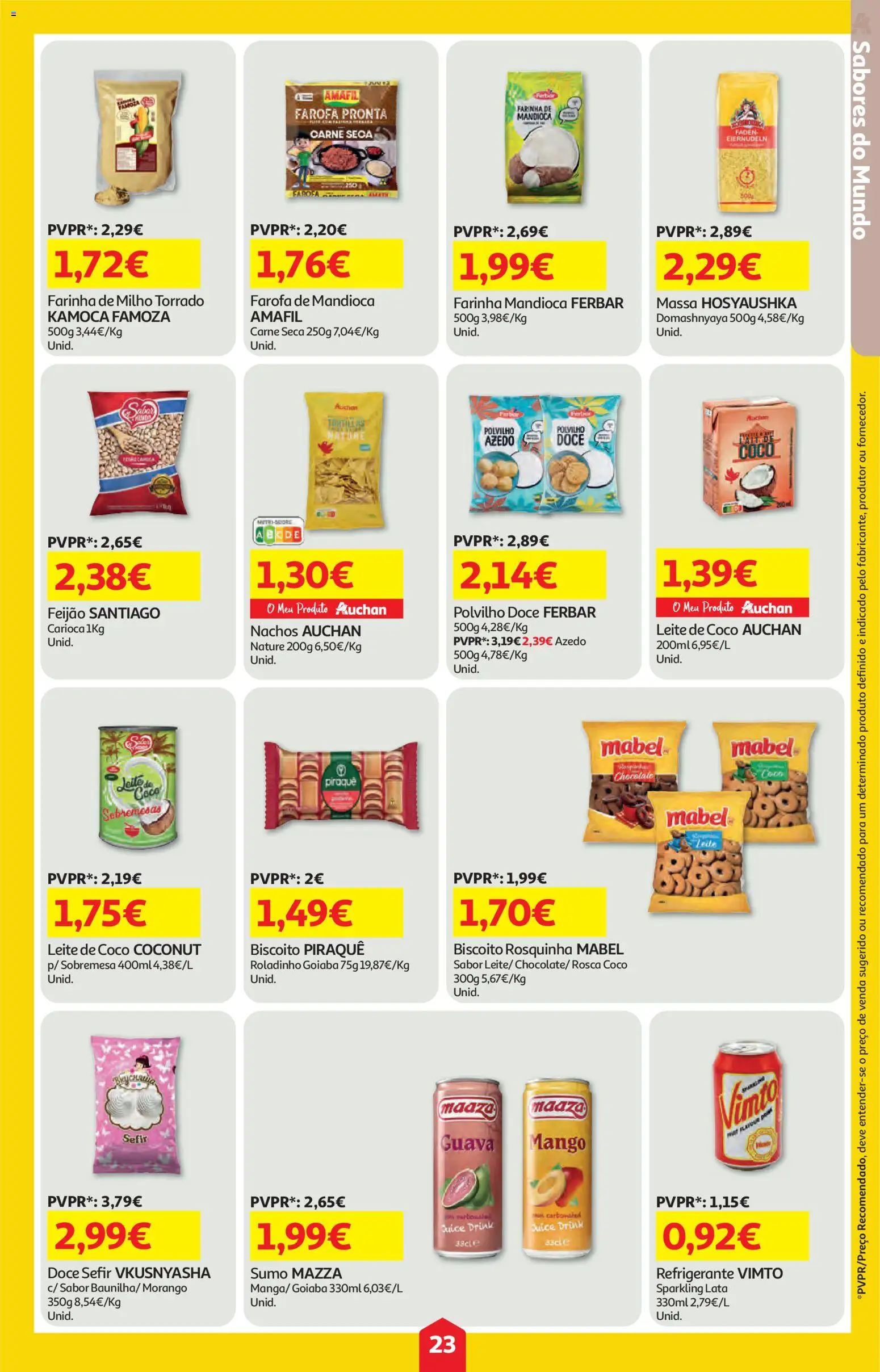 Auchan folheto │ válido de 05.02.2026 | Página: 23 | Produtos: Sumo, Carne seca, Carne, Milho