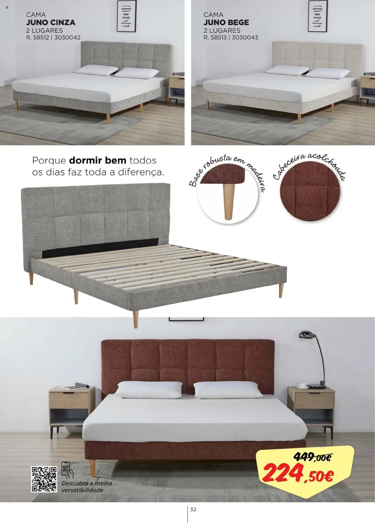 Espaço Casa - Catálogo Kaliási - Sofás Camas │ válido de 21.07.2025 | Página: 32 | Produtos: Base, Cama