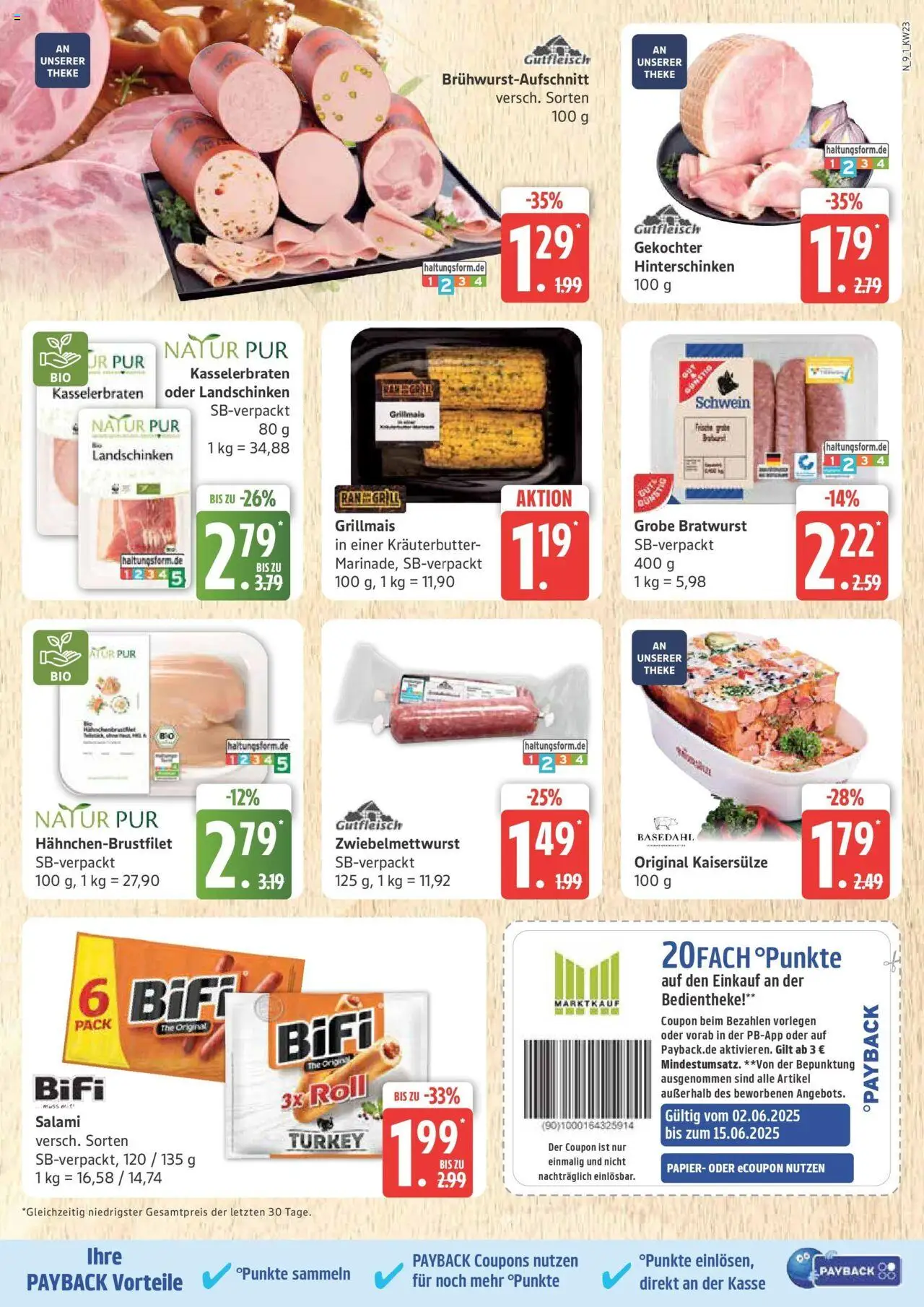 Marktkauf - Marktkauf: Wochenangebote - gültig ab dem 01.06.2025 | Seite: 9 | Produkte: Grill, Bifi, Bratwurst, Kräuterbutter