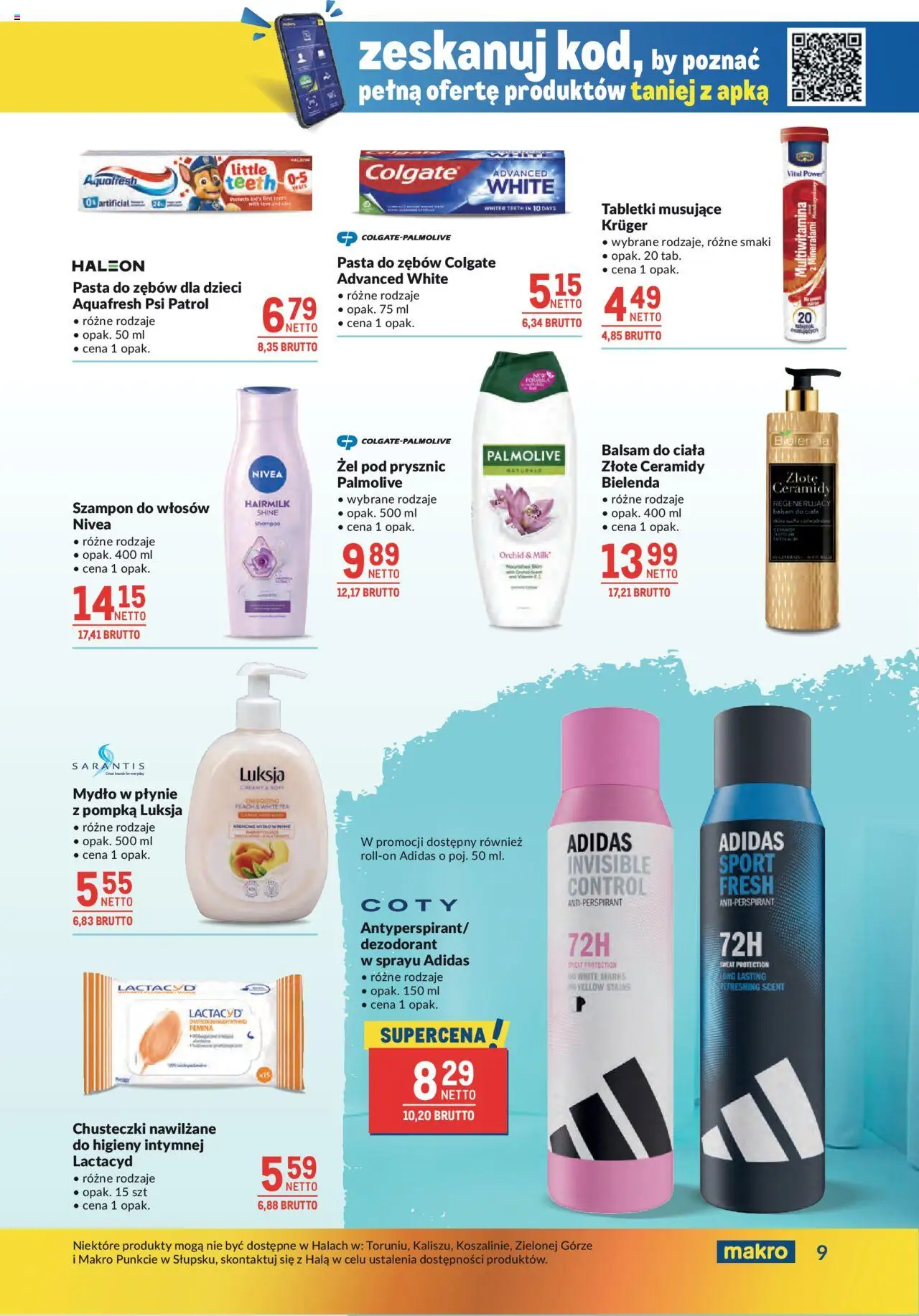 Makro Gazetka od 27.05.2025 | Strona: 9 | Produkty: Mydło w płynie, Prysznic, Szampon, Dezodorant